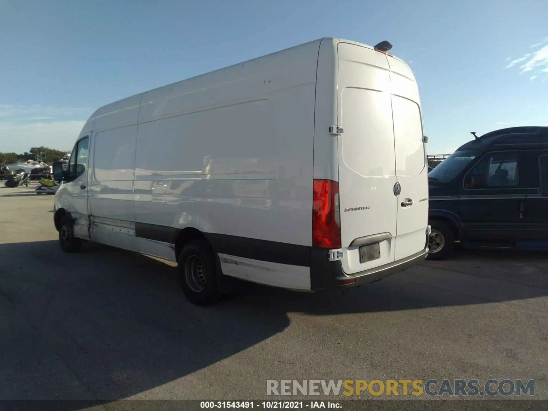 3 Фотография поврежденного автомобиля W1W8ED3Y6KP197705 MERCEDES-BENZ SPRINTER CARGO VAN 2019