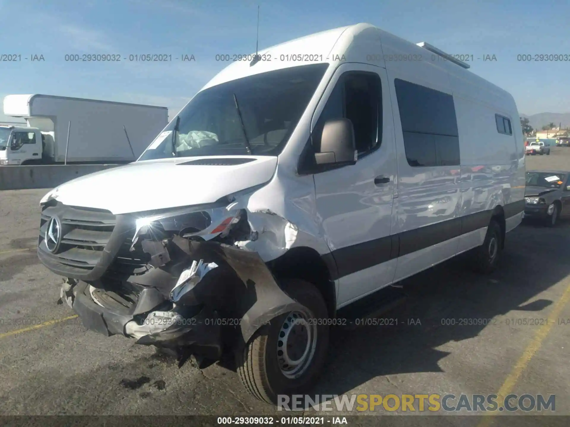 2 Photograph of a damaged car WD3FF1CD1KT013834 MERCEDES-BENZ SPRINTER CARGO VAN 2019