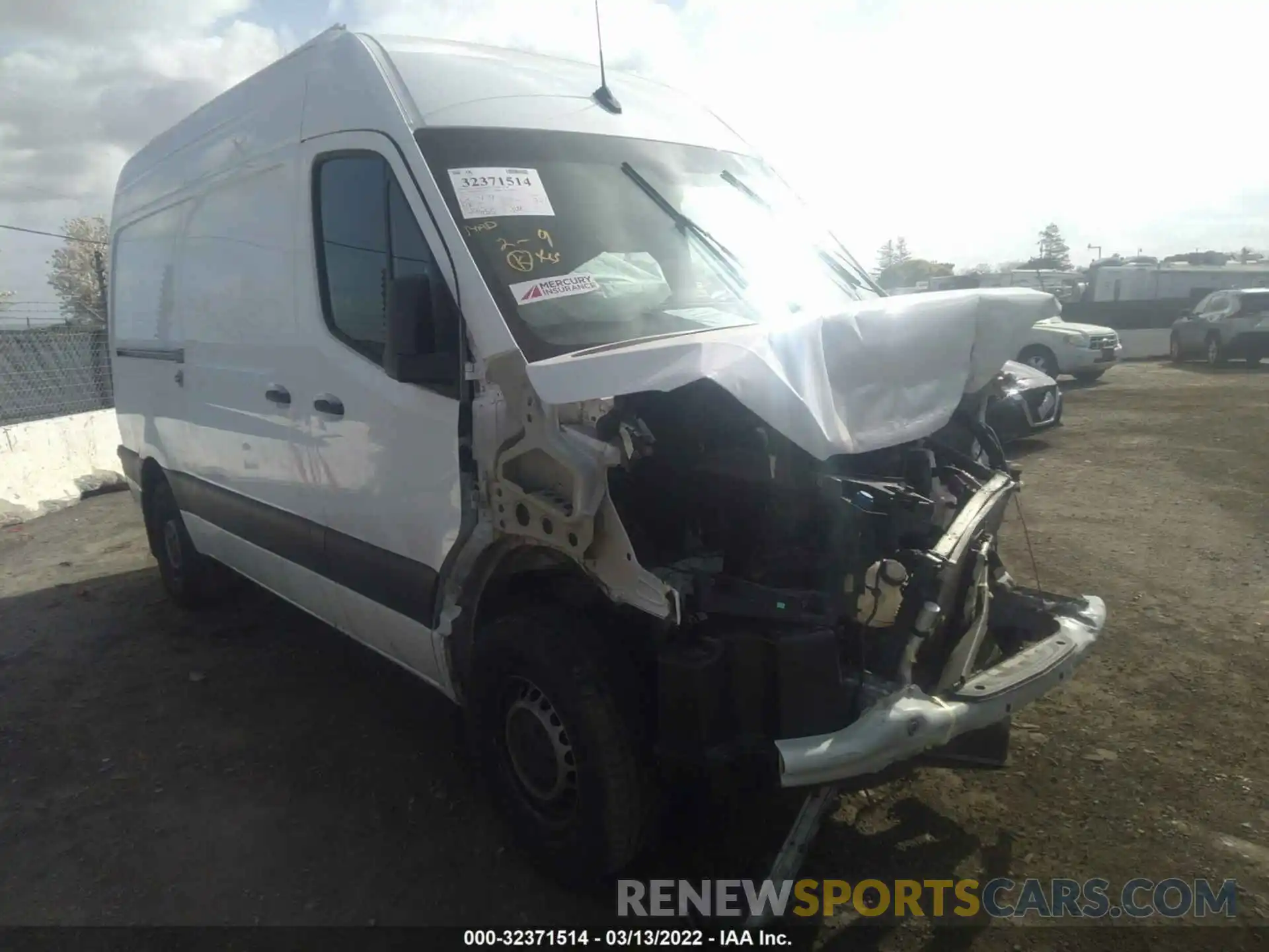 1 Photograph of a damaged car WD3PF0CD3KT005930 MERCEDES-BENZ SPRINTER CARGO VAN 2019