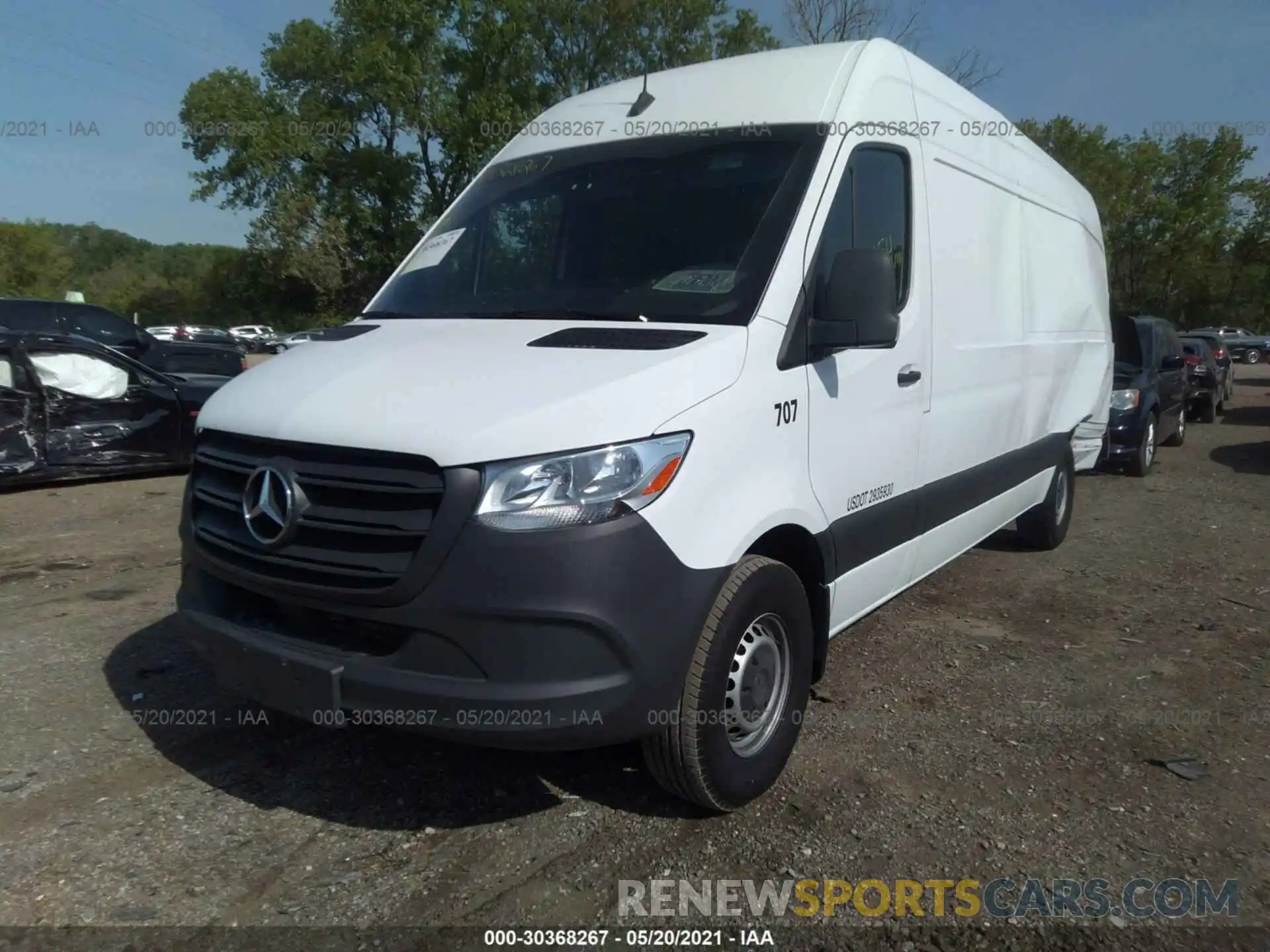 2 Photograph of a damaged car WD3PF1CD1KP029755 MERCEDES-BENZ SPRINTER CARGO VAN 2019