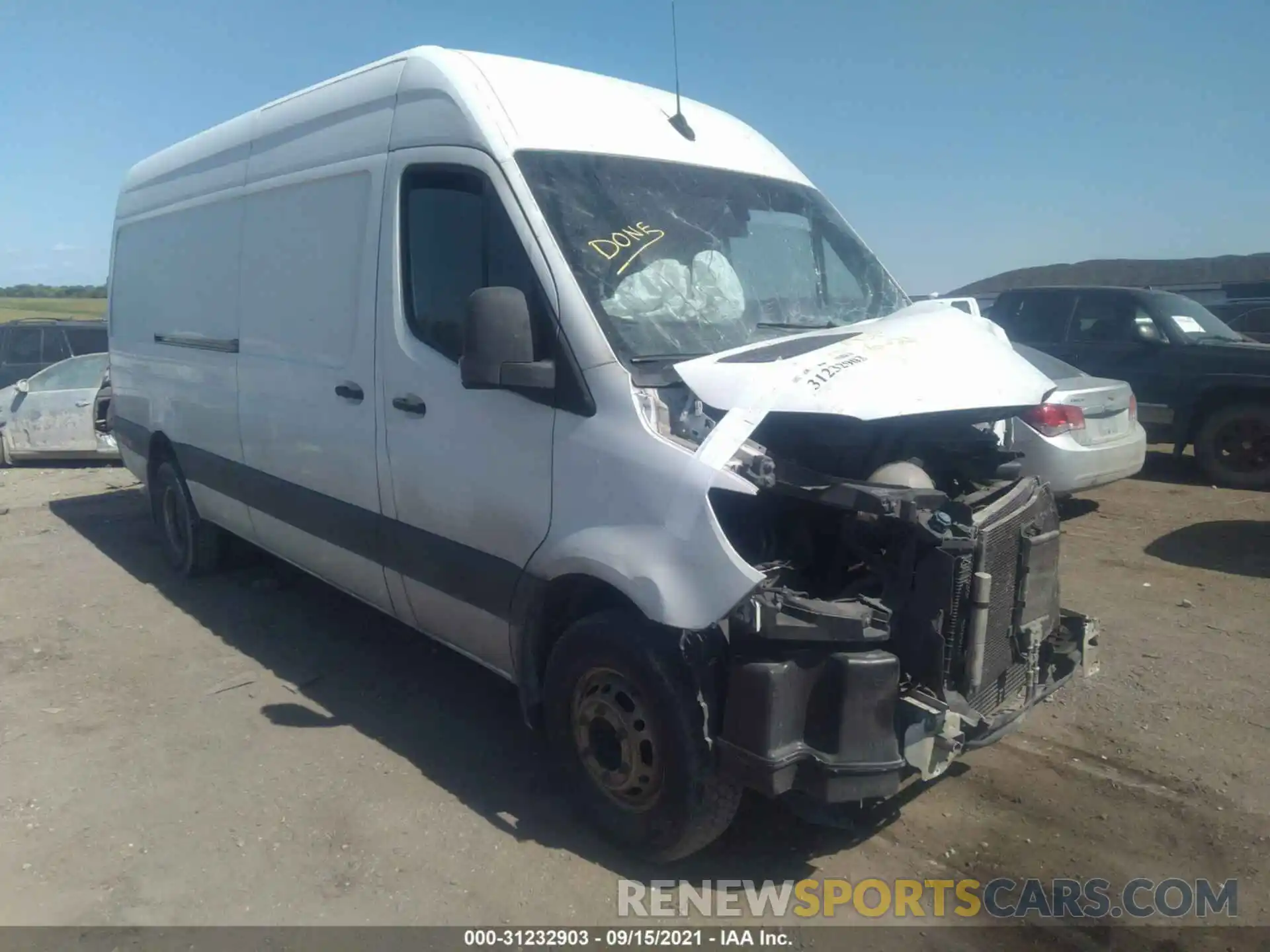 1 Photograph of a damaged car WD3PF1CD2KP027383 MERCEDES-BENZ SPRINTER CARGO VAN 2019