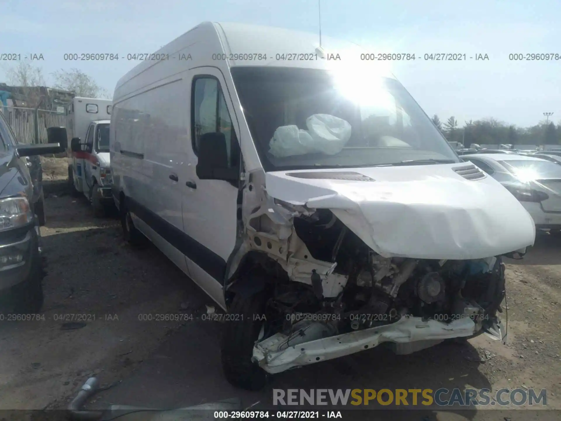 1 Photograph of a damaged car WD3PF1CD6KP052626 MERCEDES-BENZ SPRINTER CARGO VAN 2019