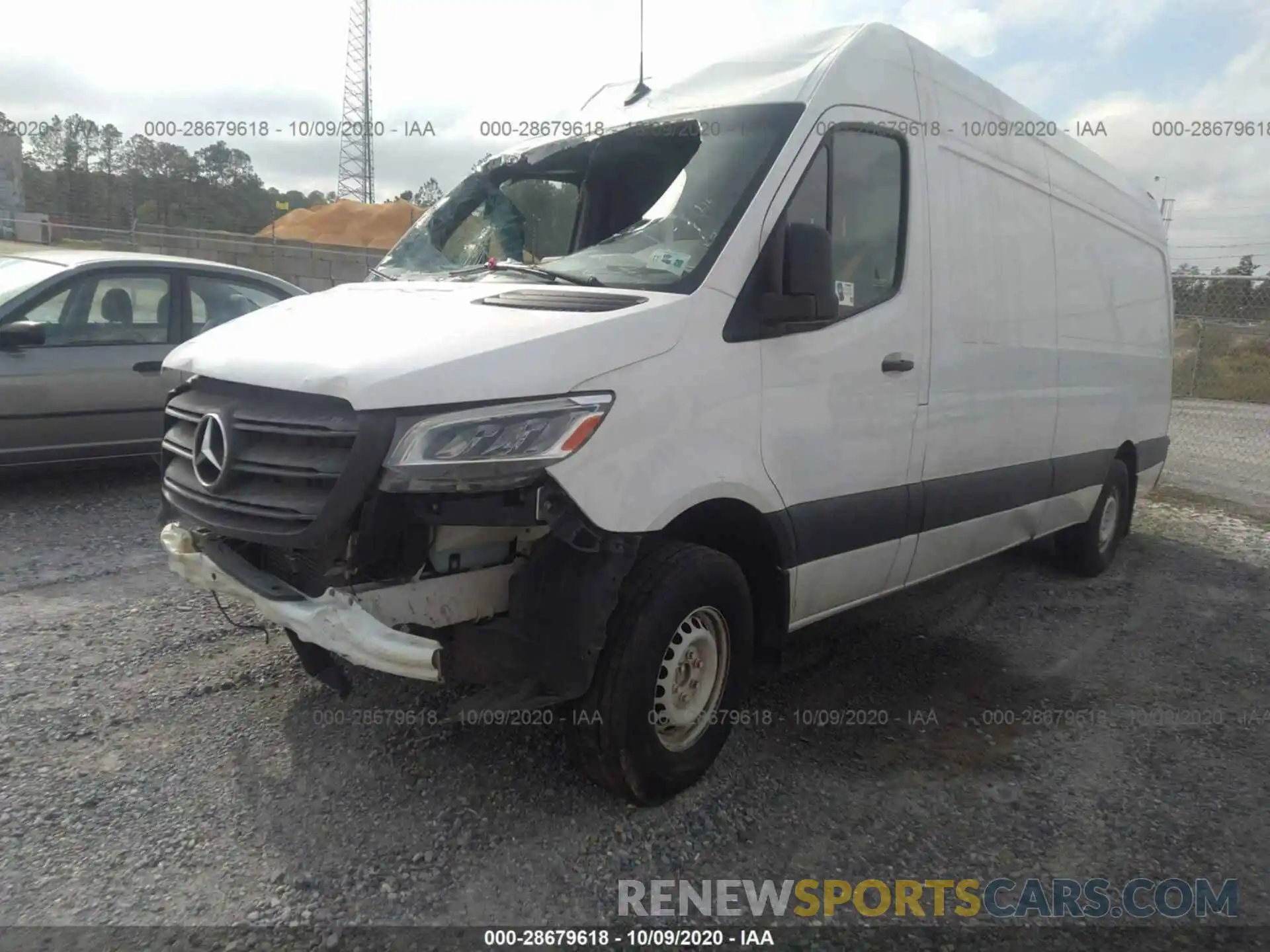 2 Photograph of a damaged car WD3PF1CD6KP103977 MERCEDES-BENZ SPRINTER CARGO VAN 2019