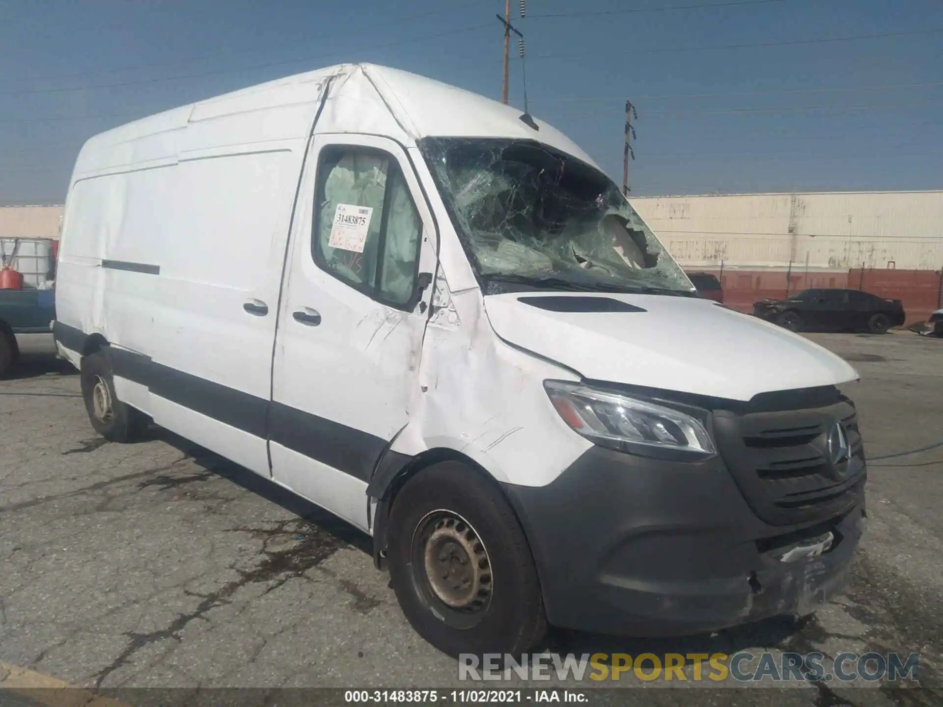 1 Photograph of a damaged car WD3PF1CD7KP149592 MERCEDES-BENZ SPRINTER CARGO VAN 2019