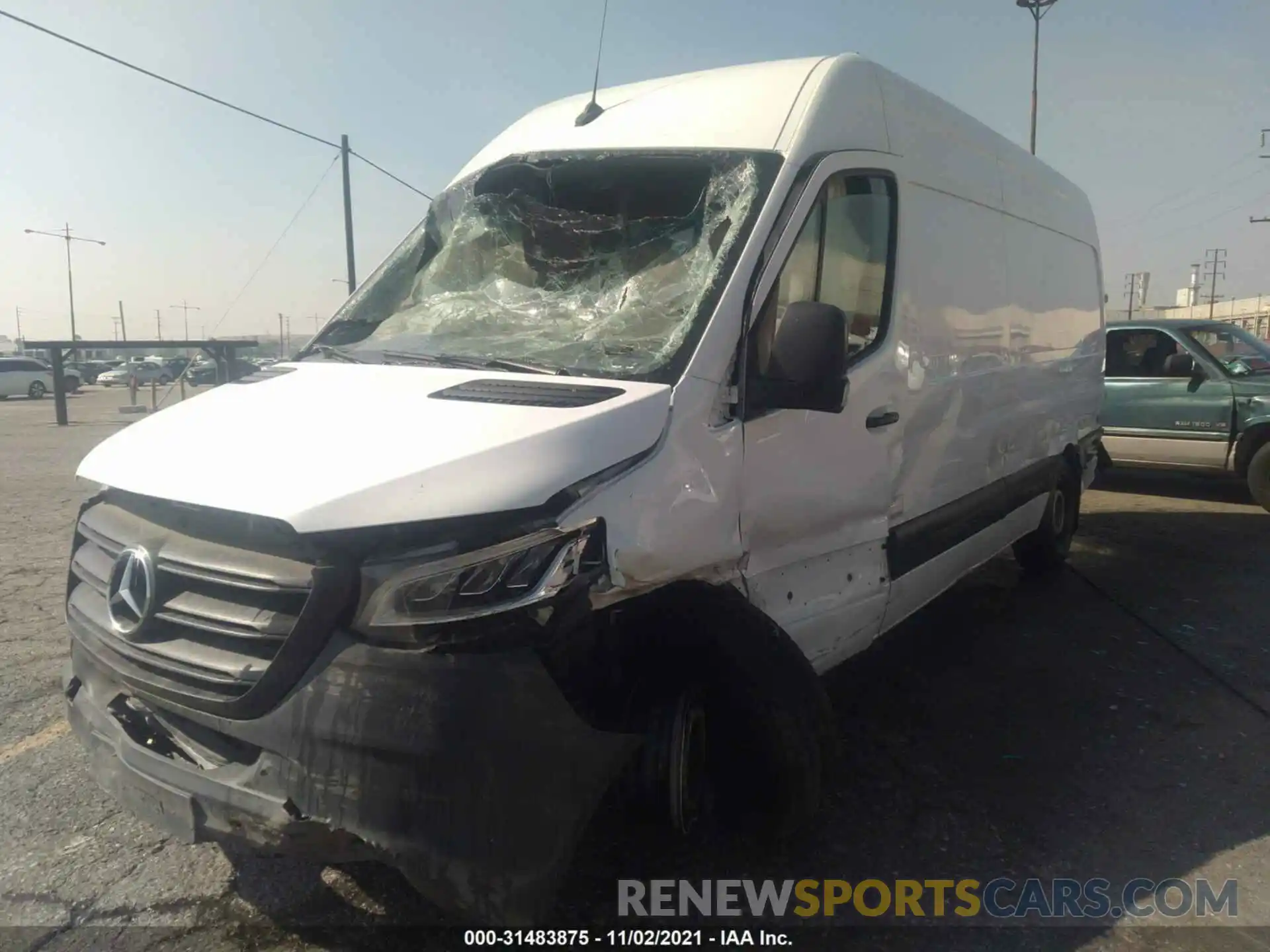 2 Photograph of a damaged car WD3PF1CD7KP149592 MERCEDES-BENZ SPRINTER CARGO VAN 2019