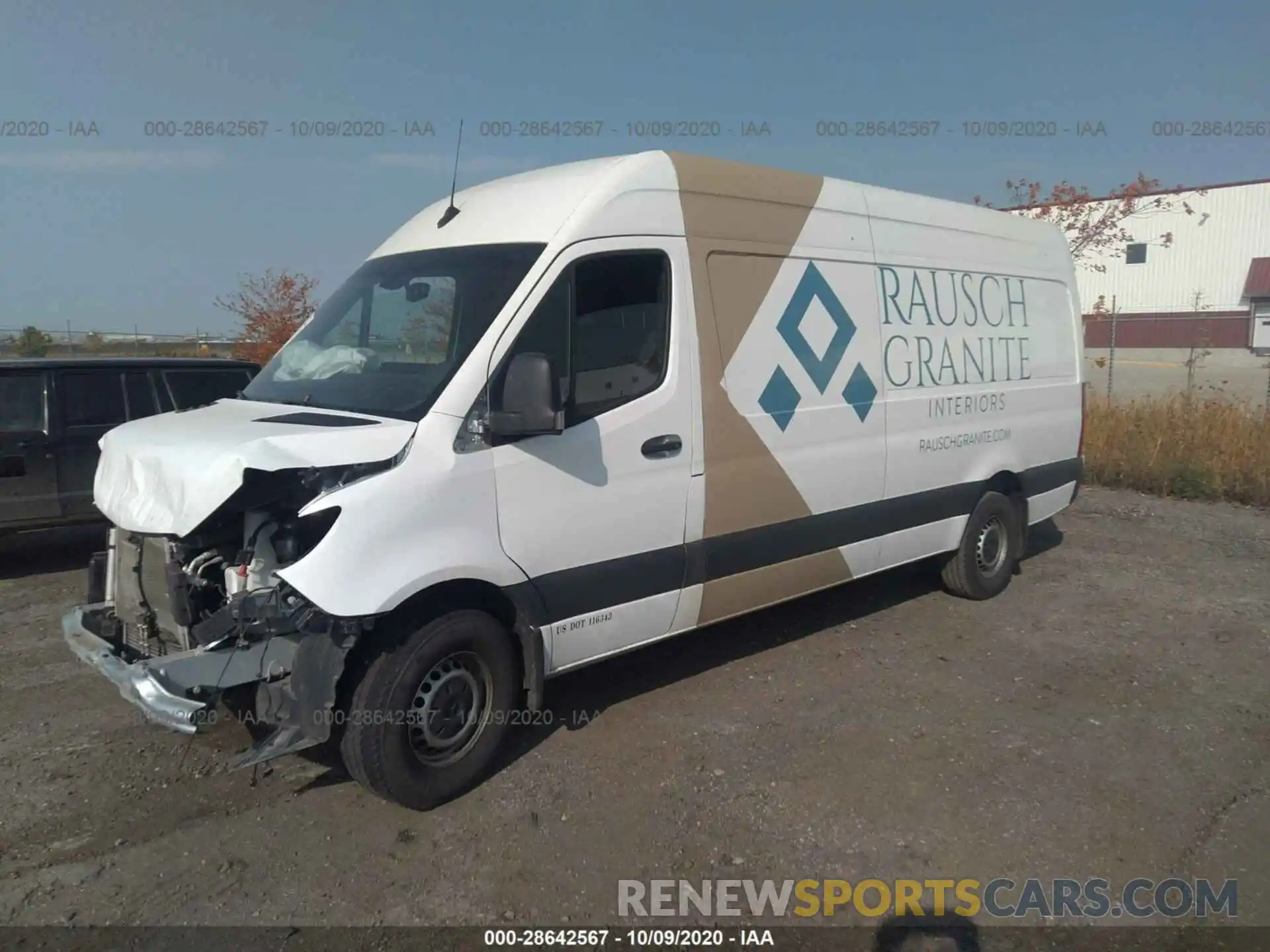 2 Photograph of a damaged car WD3PF1CD9KP055374 MERCEDES-BENZ SPRINTER CARGO VAN 2019