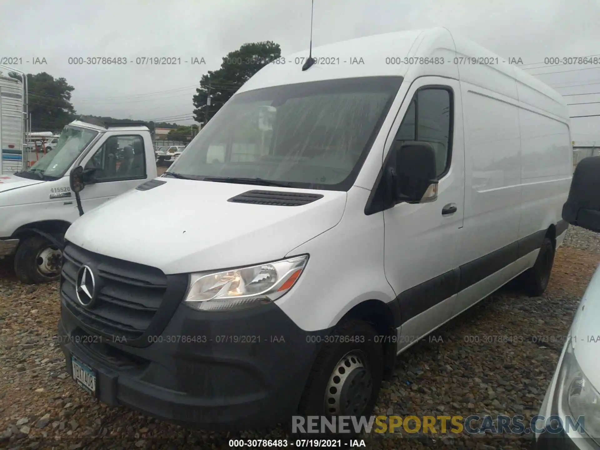 2 Photograph of a damaged car WD3PF4CC2KP038697 MERCEDES-BENZ SPRINTER CARGO VAN 2019