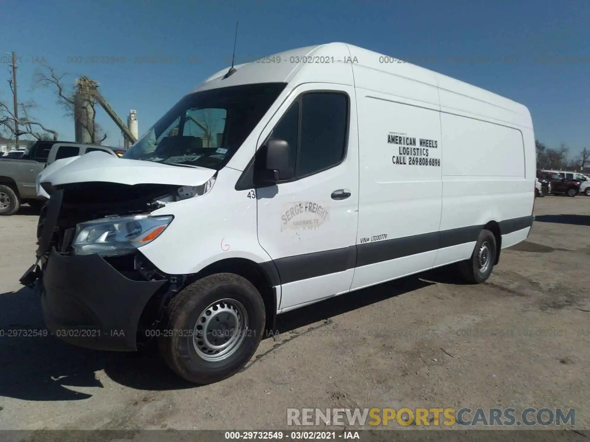 2 Photograph of a damaged car W1W4EDHY1LT030779 MERCEDES-BENZ SPRINTER CARGO VAN 2020