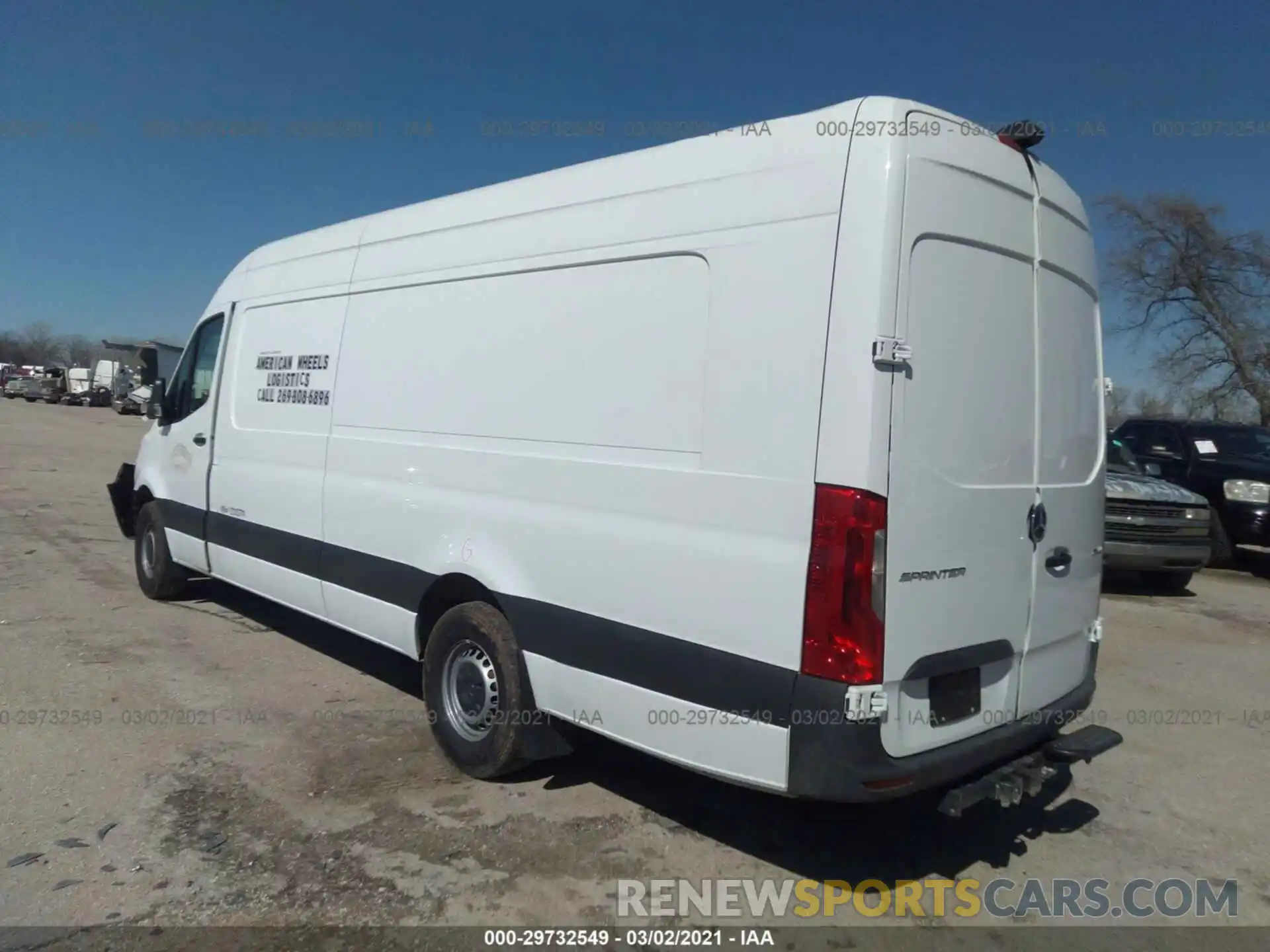 3 Фотография поврежденного автомобиля W1W4EDHY1LT030779 MERCEDES-BENZ SPRINTER CARGO VAN 2020