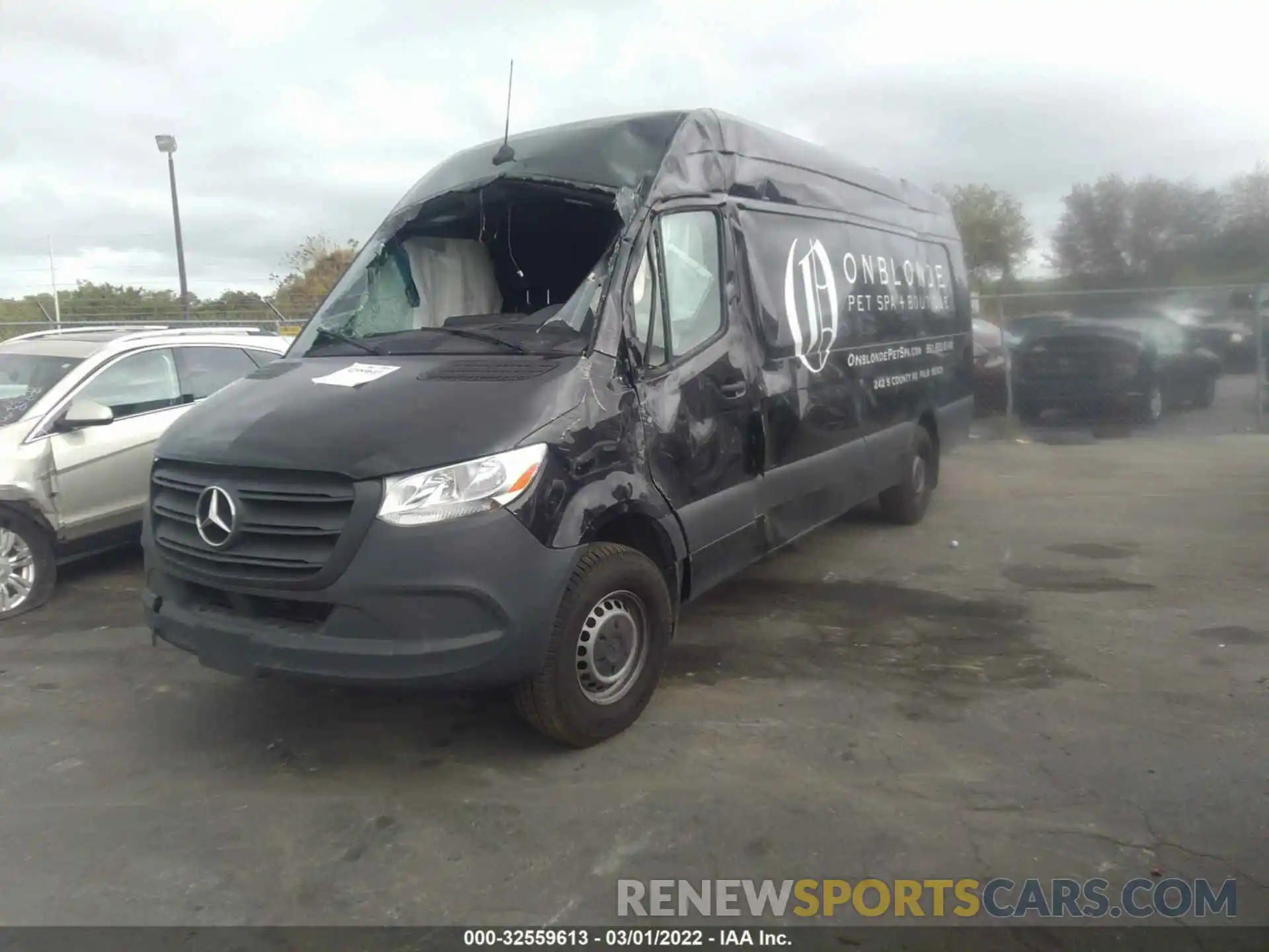 2 Photograph of a damaged car W1W4EDHY3LT029052 MERCEDES-BENZ SPRINTER CARGO VAN 2020