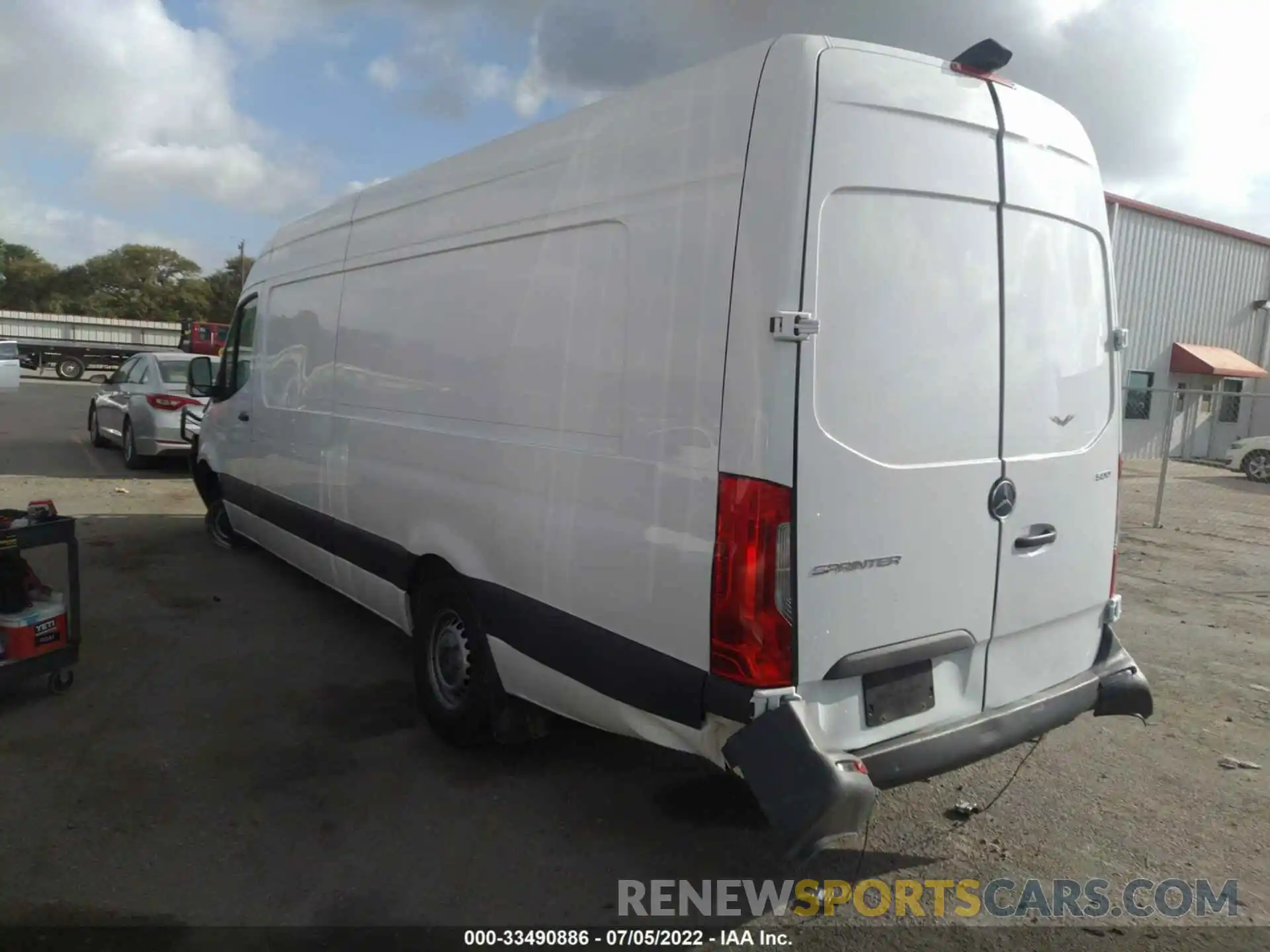 3 Фотография поврежденного автомобиля W1W4EDHY4LT039718 MERCEDES-BENZ SPRINTER CARGO VAN 2020