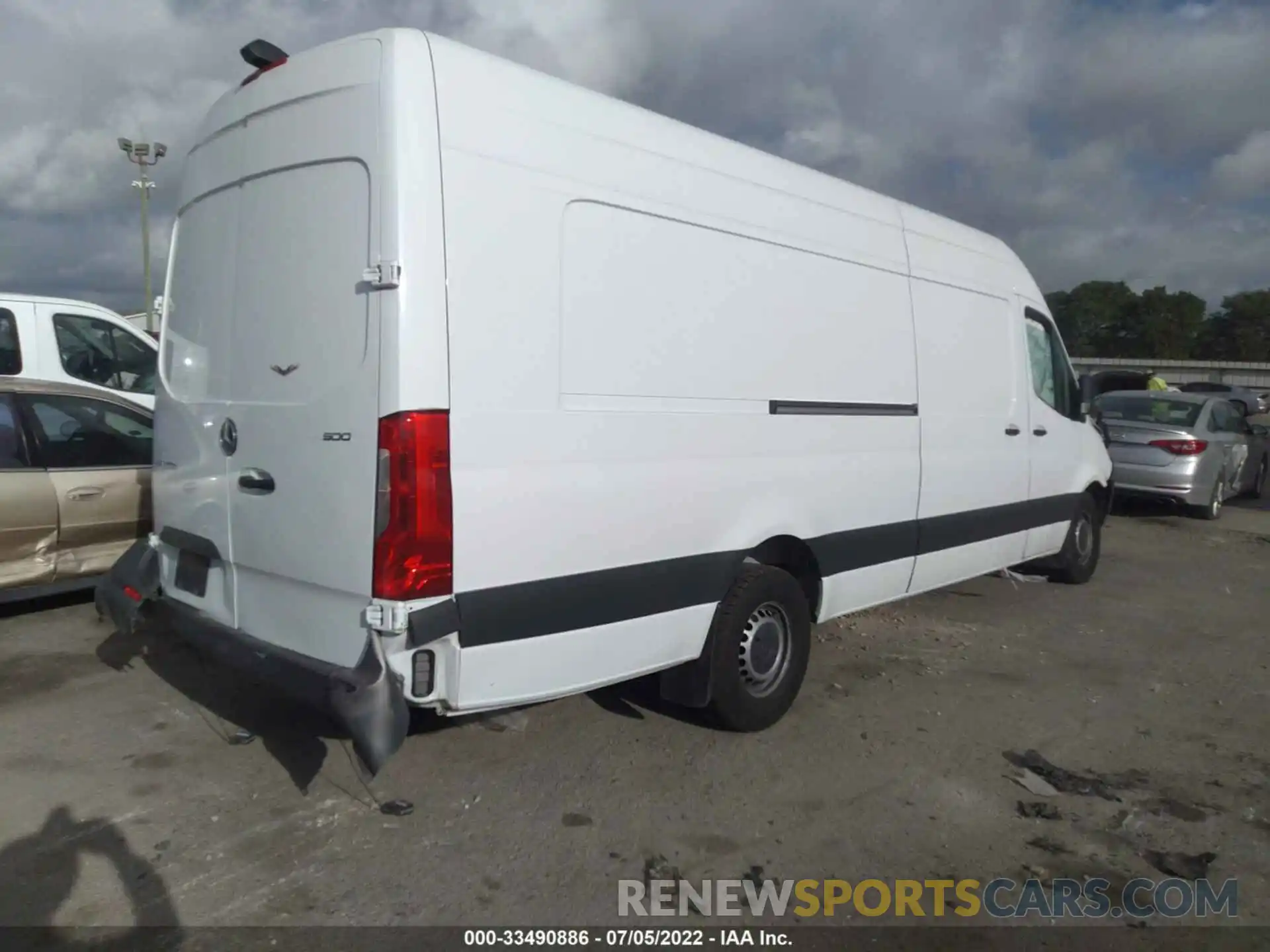 4 Фотография поврежденного автомобиля W1W4EDHY4LT039718 MERCEDES-BENZ SPRINTER CARGO VAN 2020