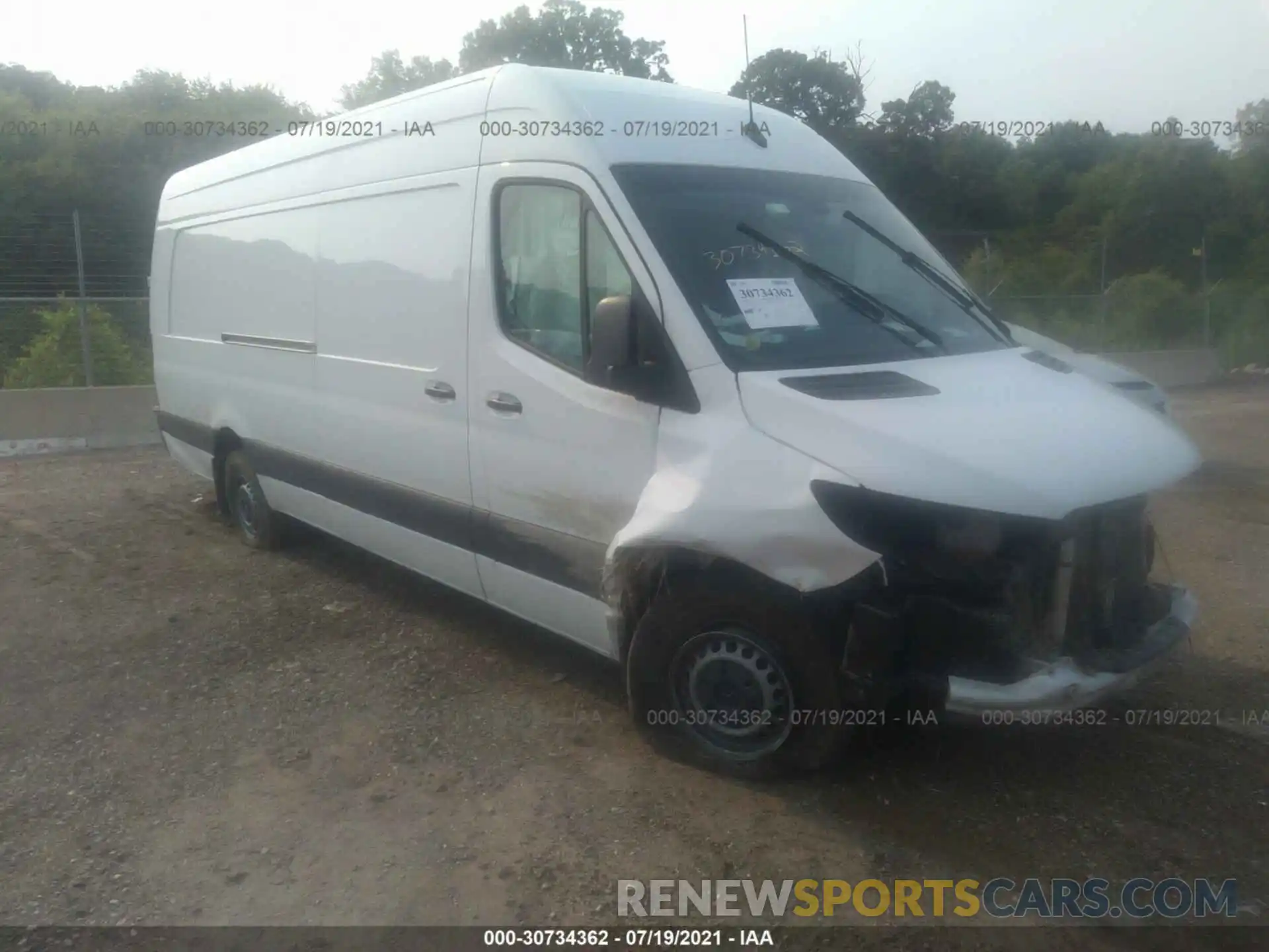 1 Photograph of a damaged car W1W4EDHY5LT020093 MERCEDES-BENZ SPRINTER CARGO VAN 2020