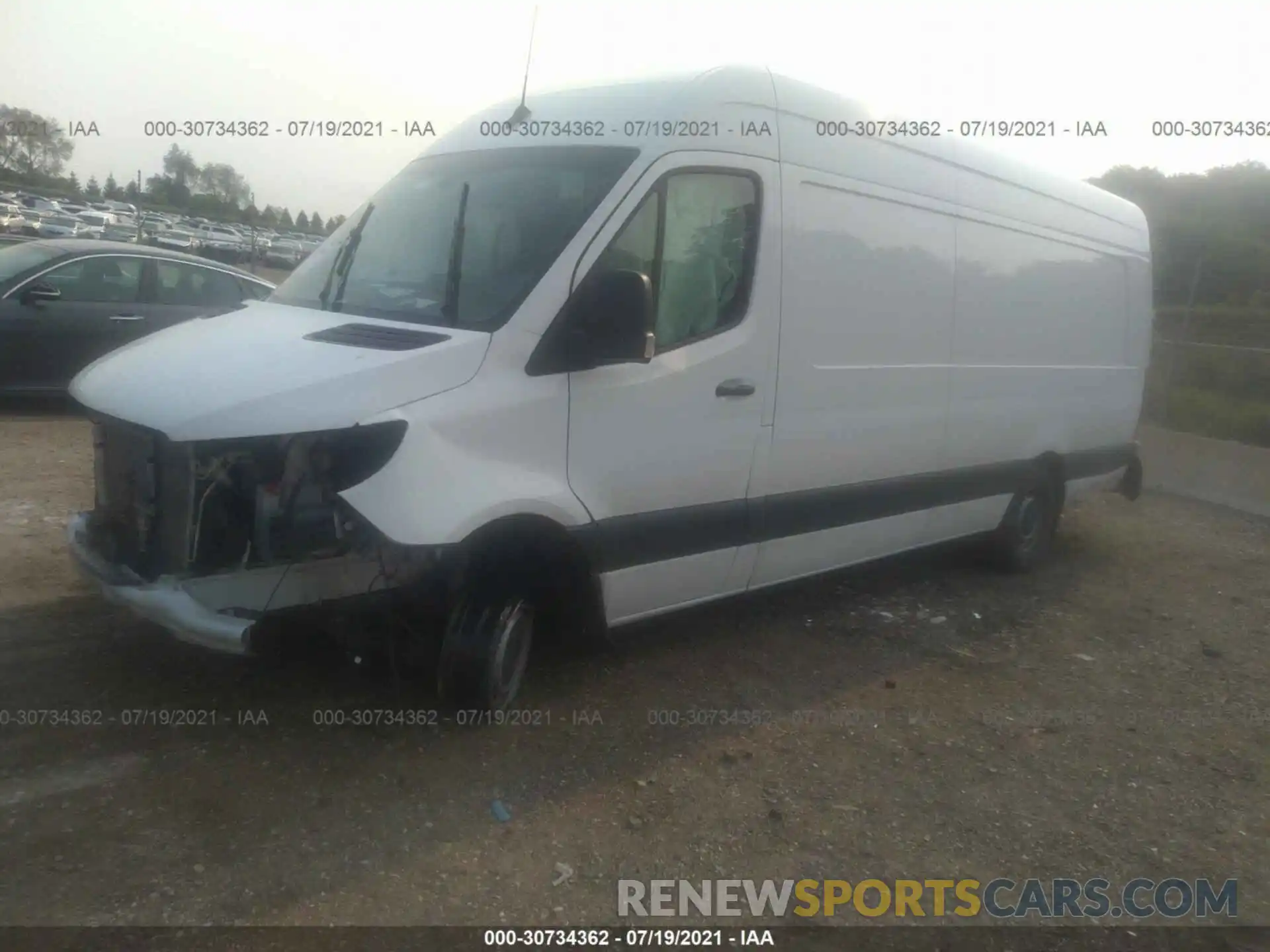 2 Photograph of a damaged car W1W4EDHY5LT020093 MERCEDES-BENZ SPRINTER CARGO VAN 2020