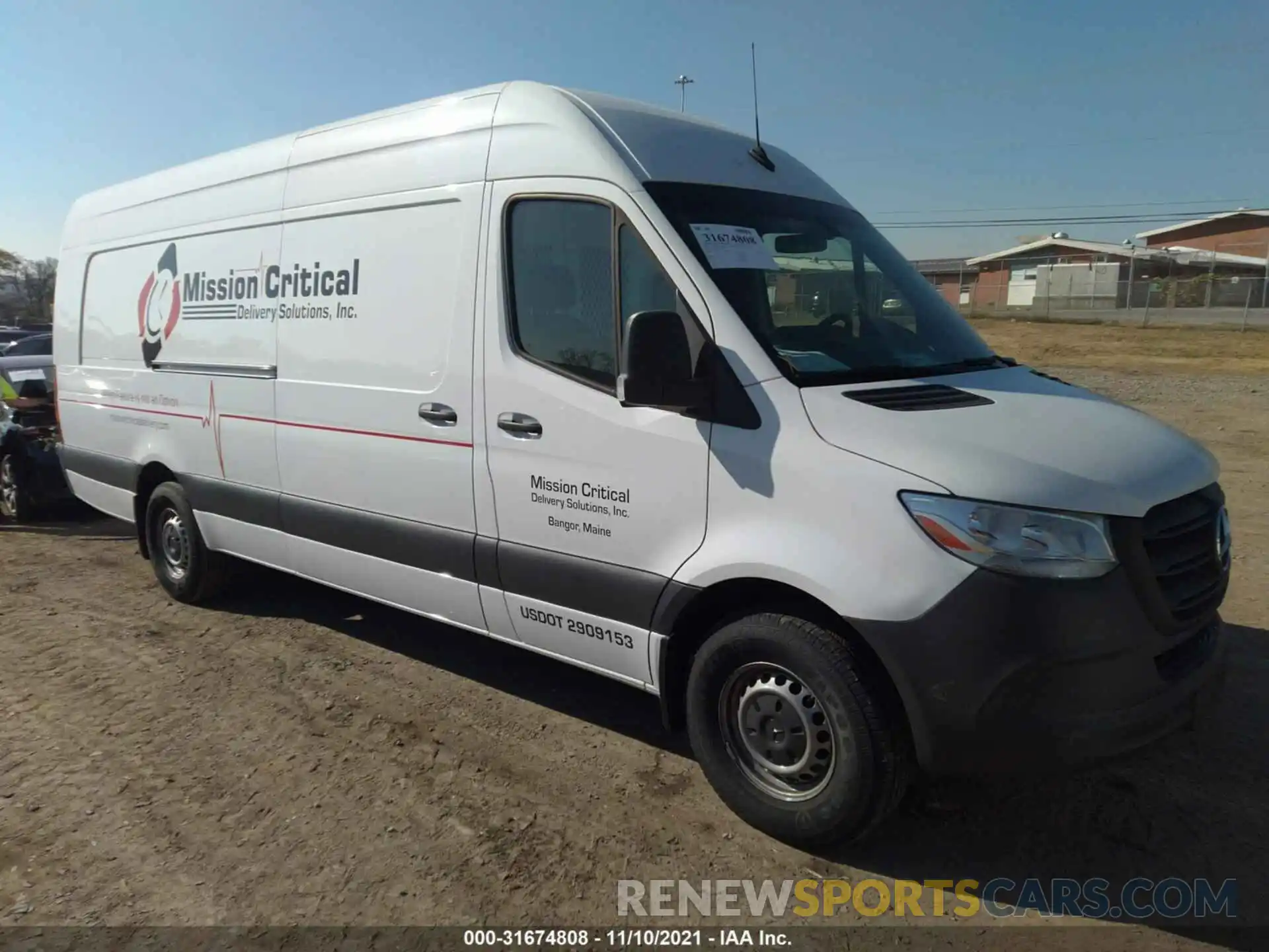 1 Photograph of a damaged car W1W4EDHY5LT023026 MERCEDES-BENZ SPRINTER CARGO VAN 2020