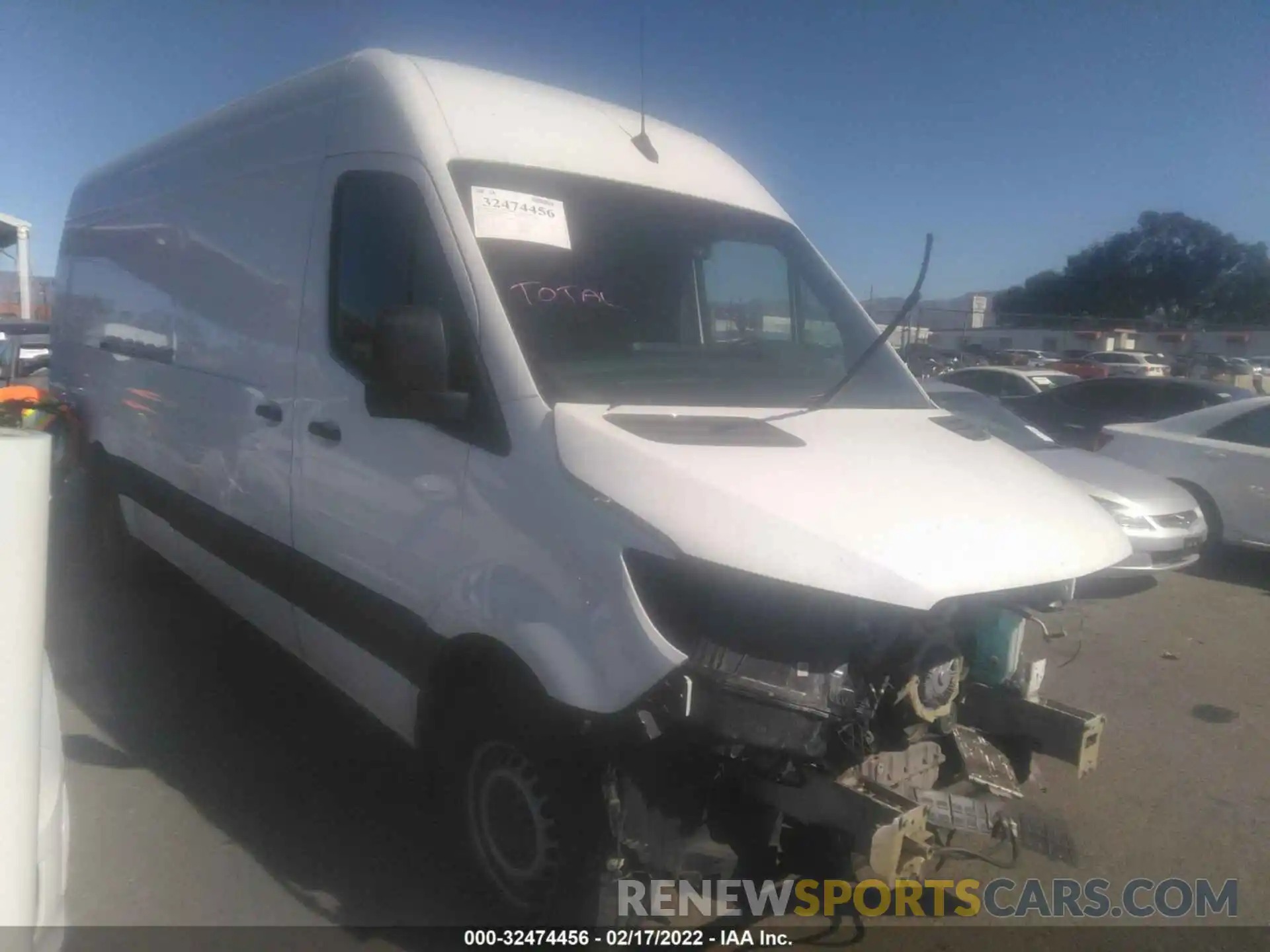 1 Photograph of a damaged car W1W4EDHY6LT020927 MERCEDES-BENZ SPRINTER CARGO VAN 2020