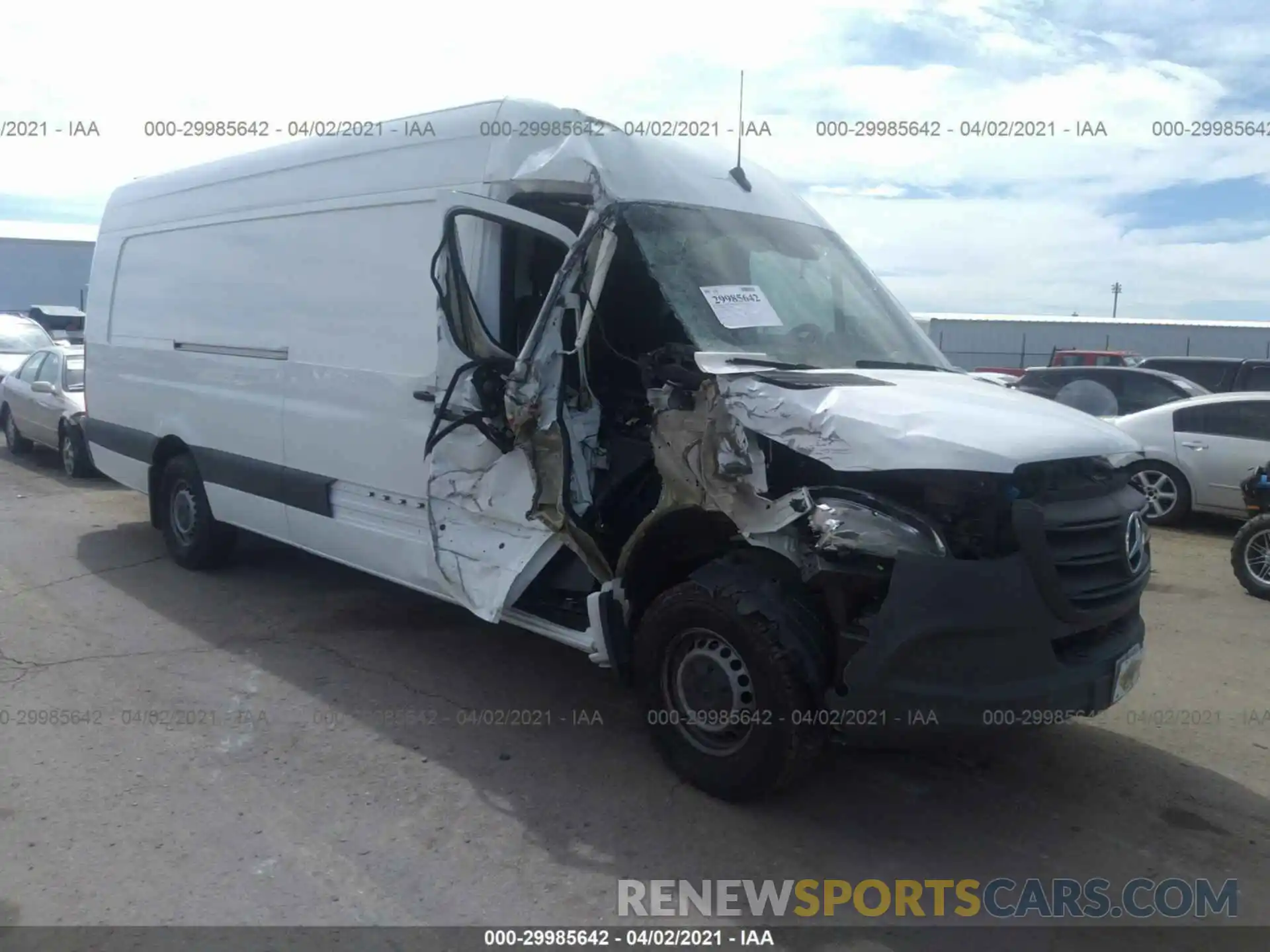 1 Photograph of a damaged car W1W4EDHY8LT022002 MERCEDES-BENZ SPRINTER CARGO VAN 2020