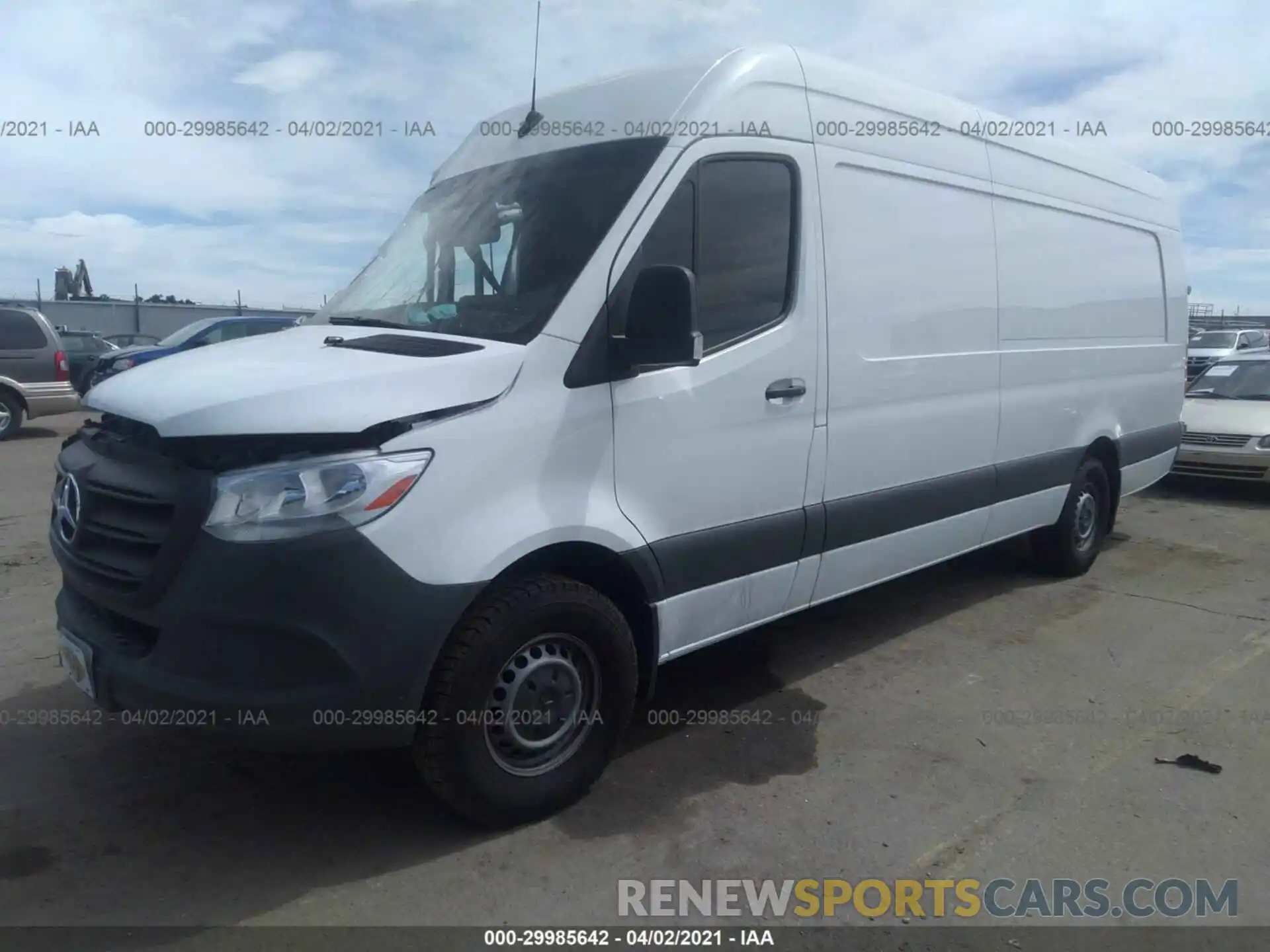 2 Photograph of a damaged car W1W4EDHY8LT022002 MERCEDES-BENZ SPRINTER CARGO VAN 2020