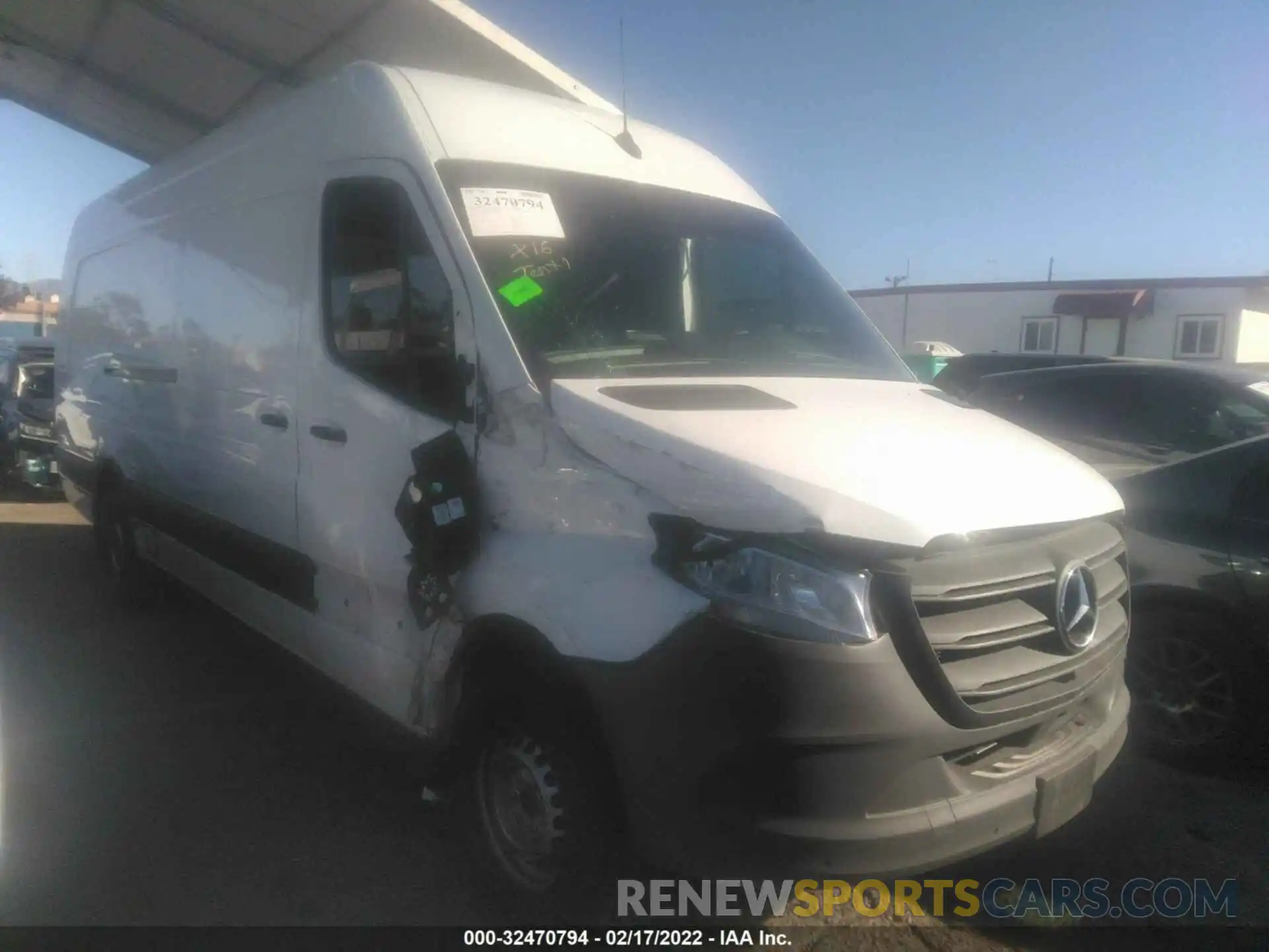 1 Photograph of a damaged car W1W4EDHY8LT023750 MERCEDES-BENZ SPRINTER CARGO VAN 2020