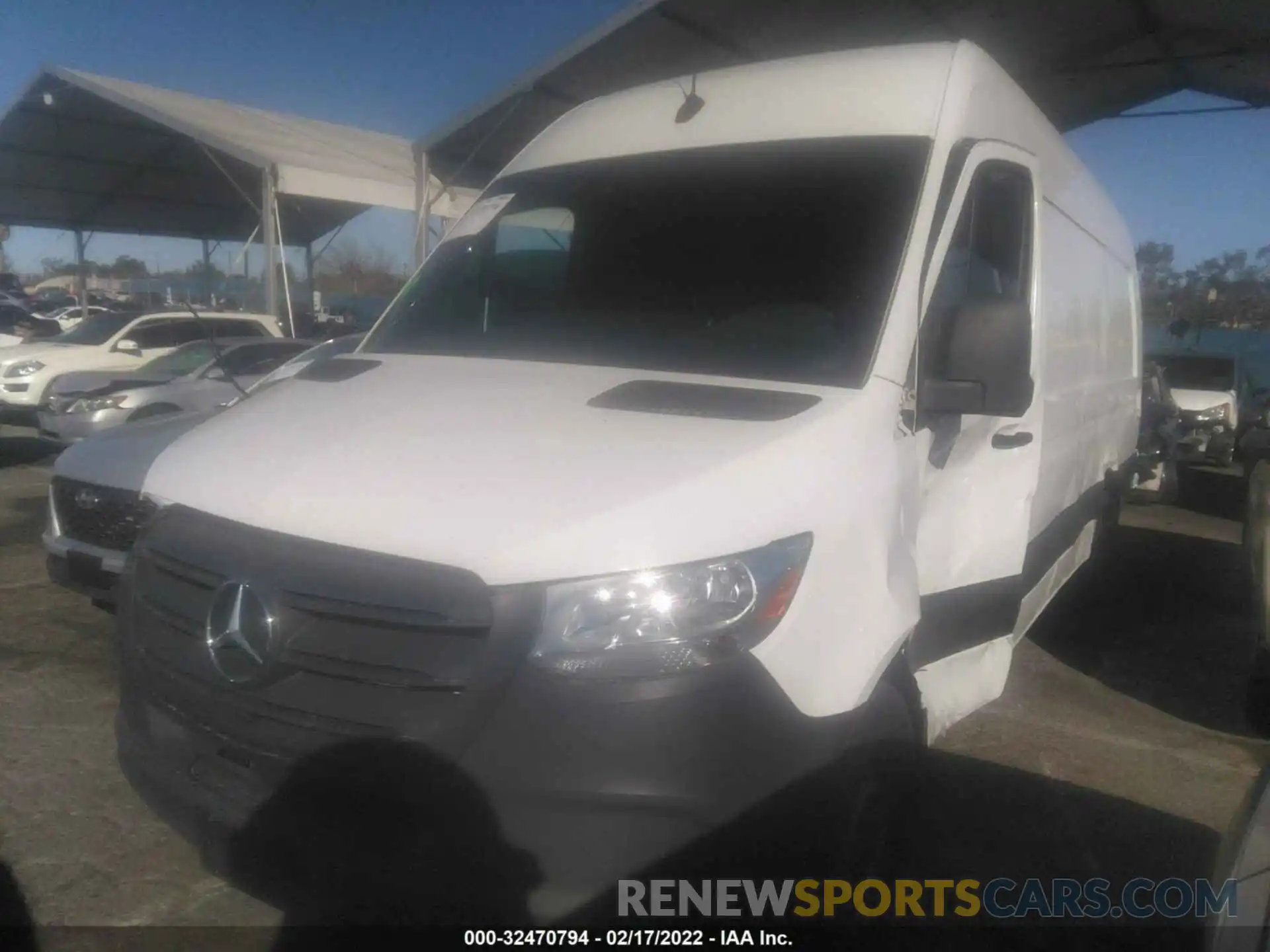 2 Photograph of a damaged car W1W4EDHY8LT023750 MERCEDES-BENZ SPRINTER CARGO VAN 2020