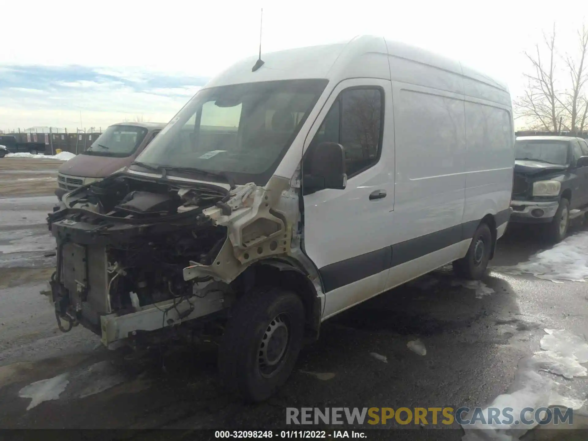 2 Photograph of a damaged car W1W70BGY2LT025298 MERCEDES-BENZ SPRINTER CARGO VAN 2020