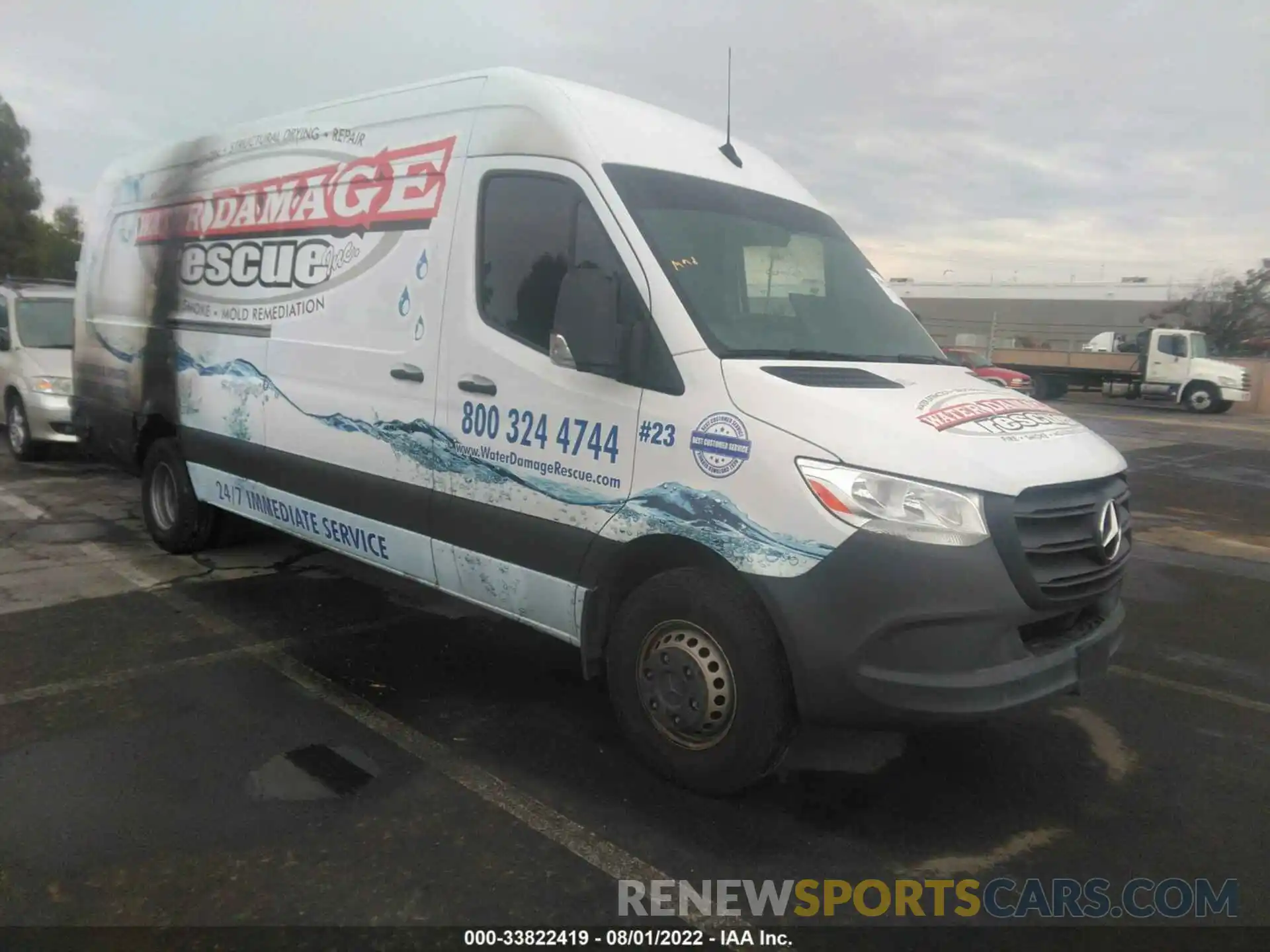 1 Фотография поврежденного автомобиля W1W8ED3Y0LT021547 MERCEDES-BENZ SPRINTER CARGO VAN 2020