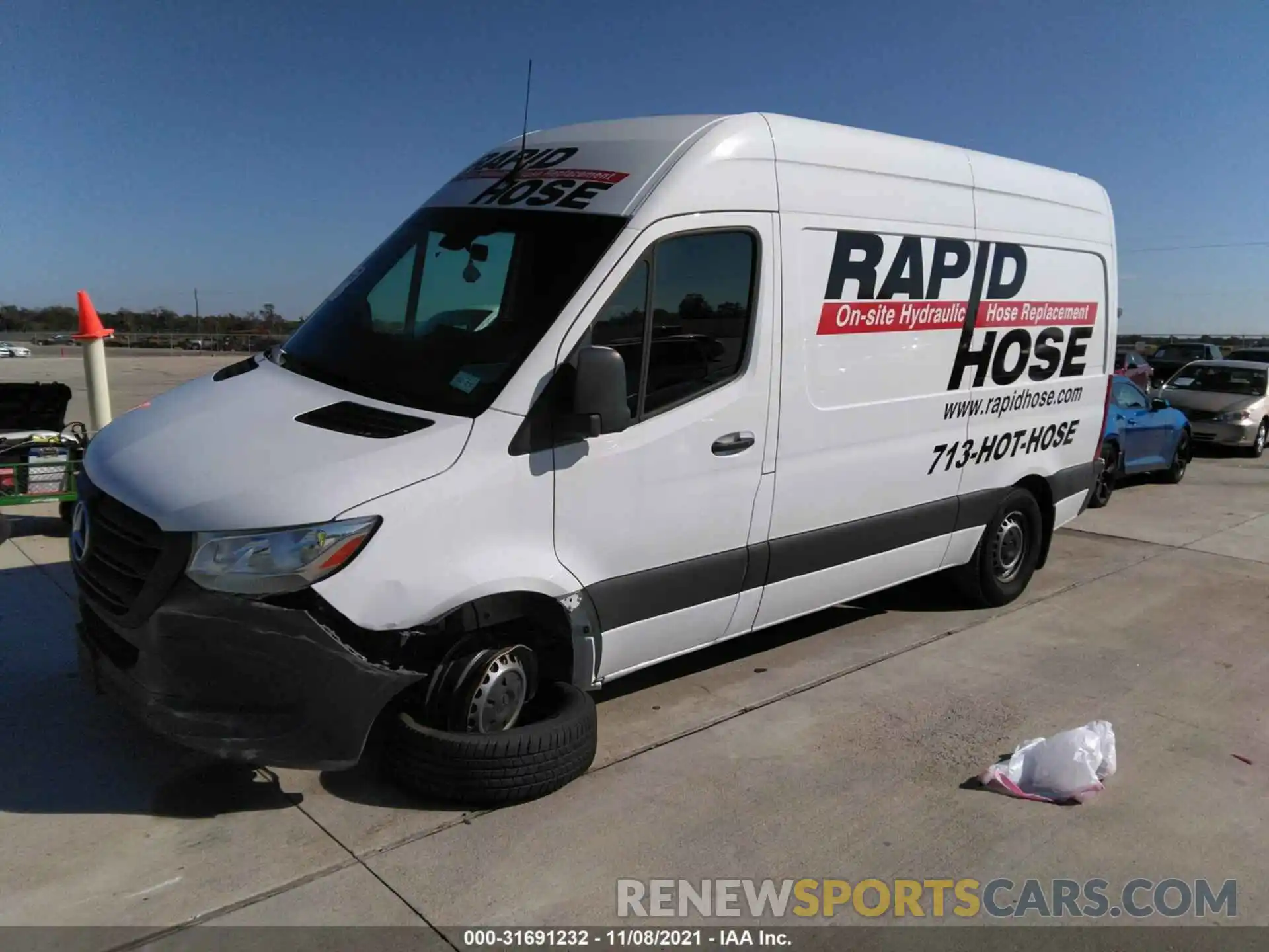 2 Photograph of a damaged car W1Y4DBHY4LT038650 MERCEDES-BENZ SPRINTER CARGO VAN 2020