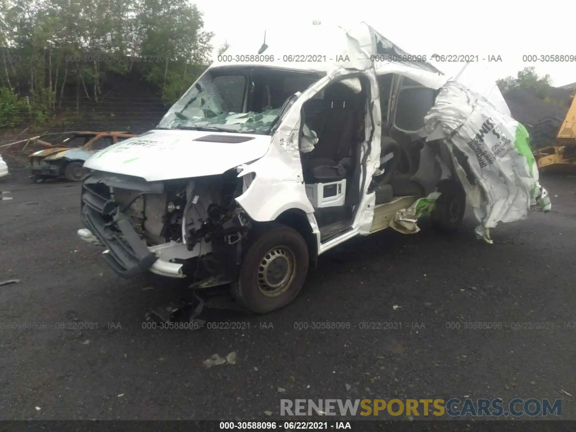 2 Photograph of a damaged car W1Y4DBHY7LT042319 MERCEDES-BENZ SPRINTER CARGO VAN 2020