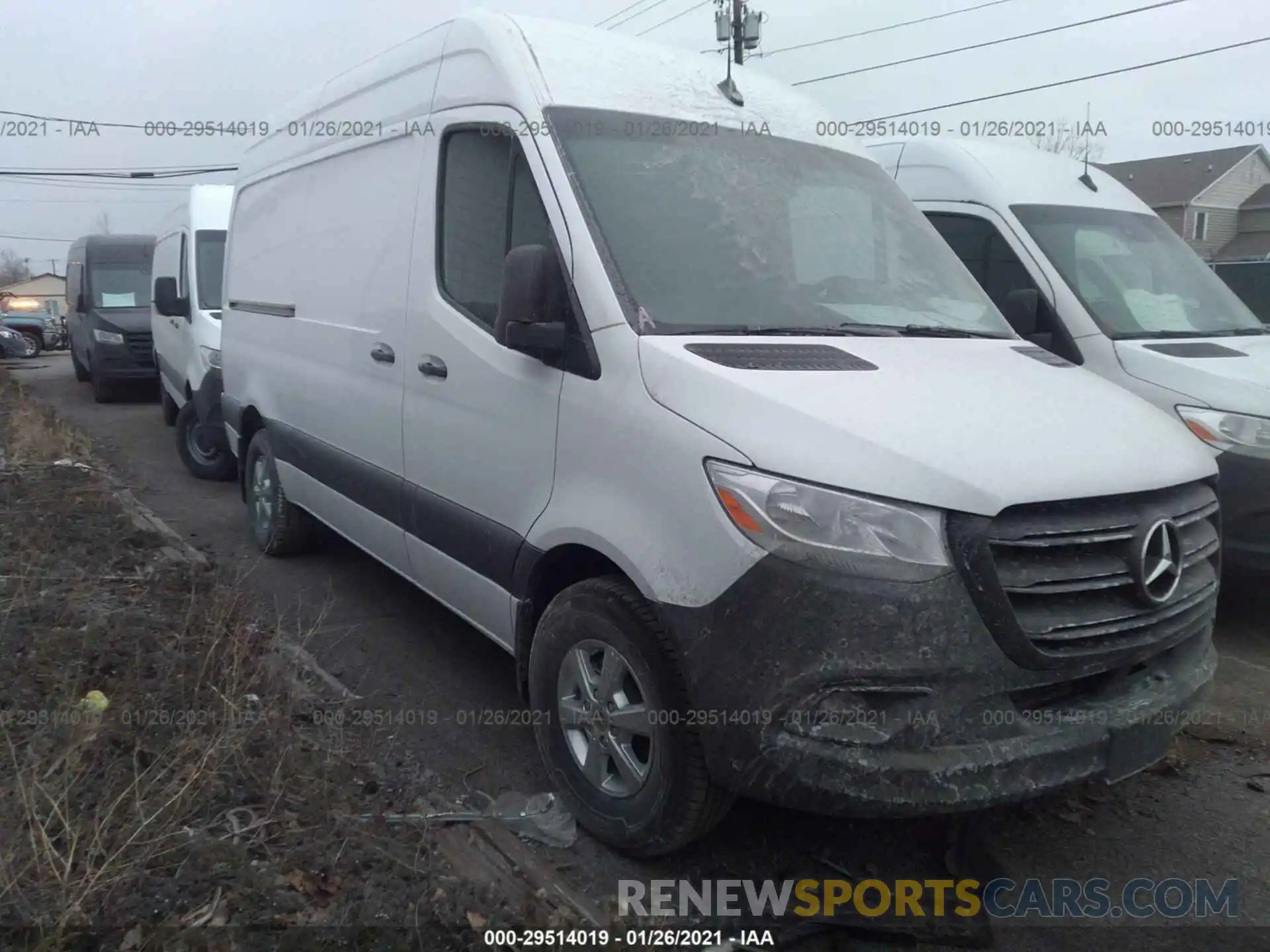 1 Photograph of a damaged car W1Y4EBHY0LT042384 MERCEDES-BENZ SPRINTER CARGO VAN 2020