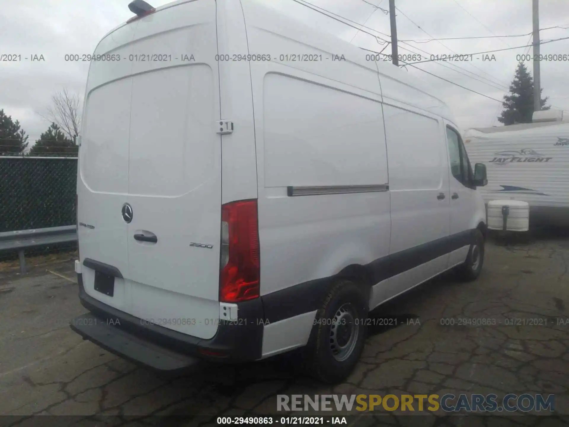 4 Фотография поврежденного автомобиля W1Y4EBHY2LT042385 MERCEDES-BENZ SPRINTER CARGO VAN 2020