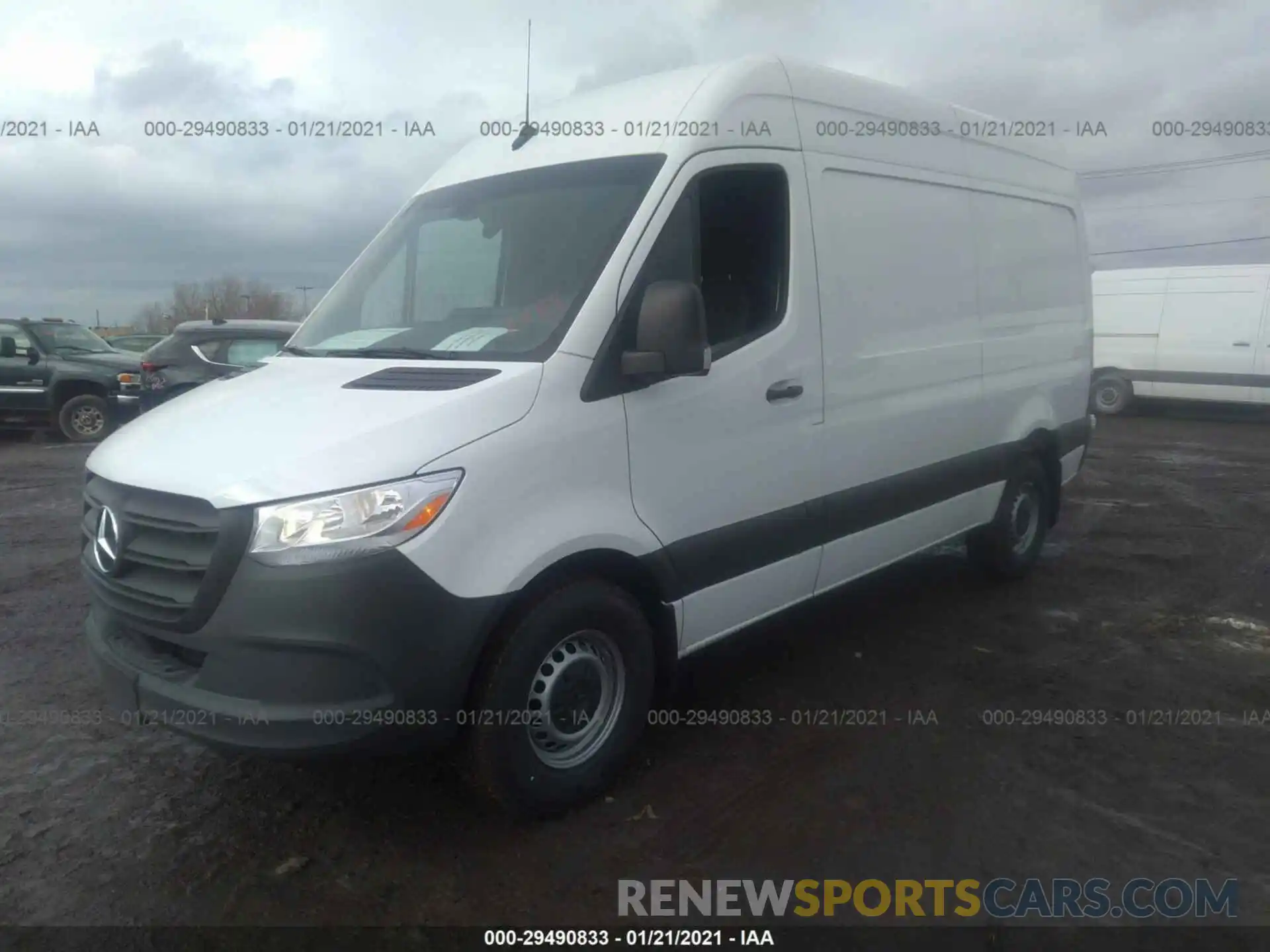 2 Фотография поврежденного автомобиля W1Y4EBHY3LT042220 MERCEDES-BENZ SPRINTER CARGO VAN 2020