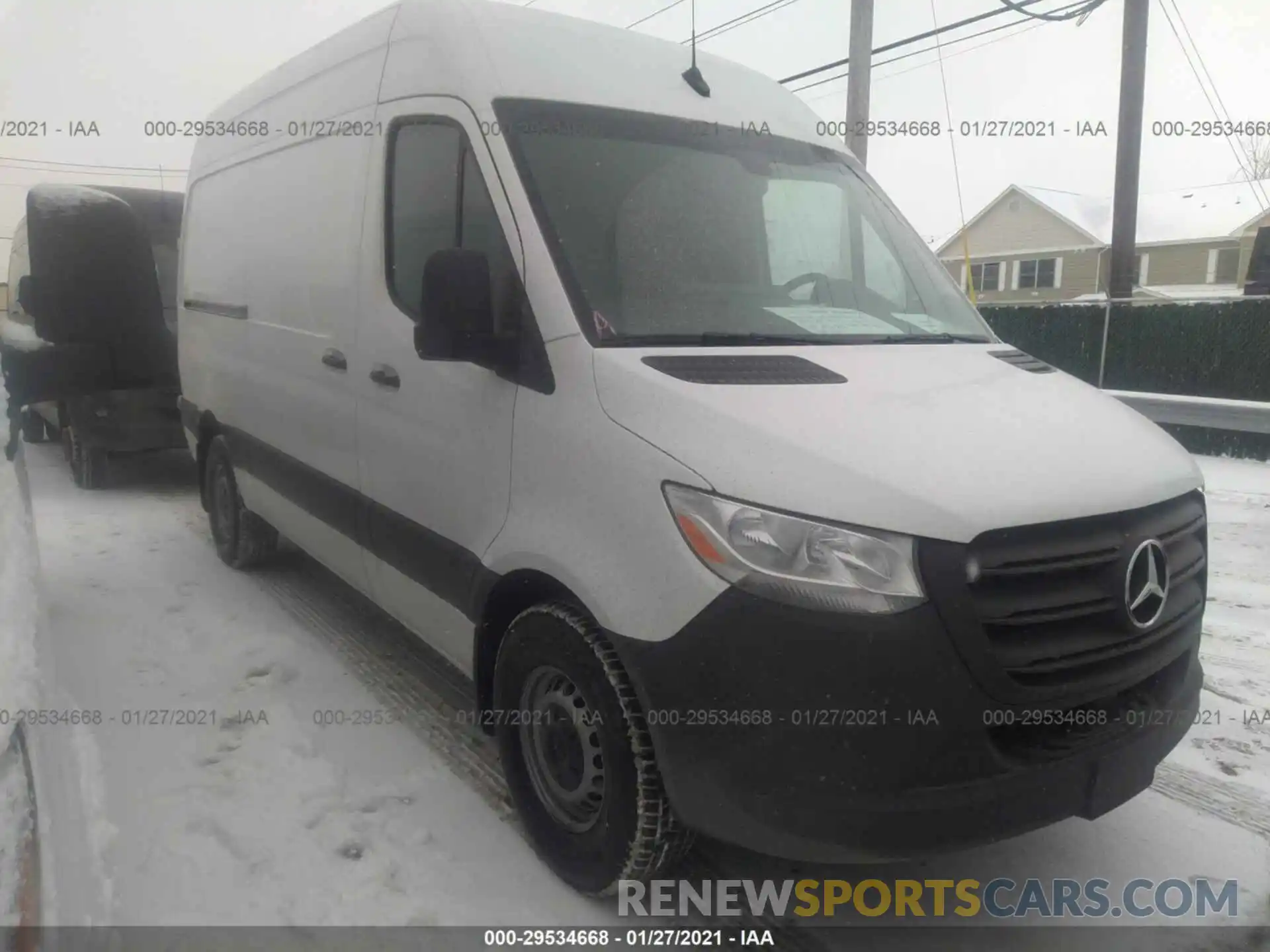 1 Фотография поврежденного автомобиля W1Y4EBHY3LT042587 MERCEDES-BENZ SPRINTER CARGO VAN 2020