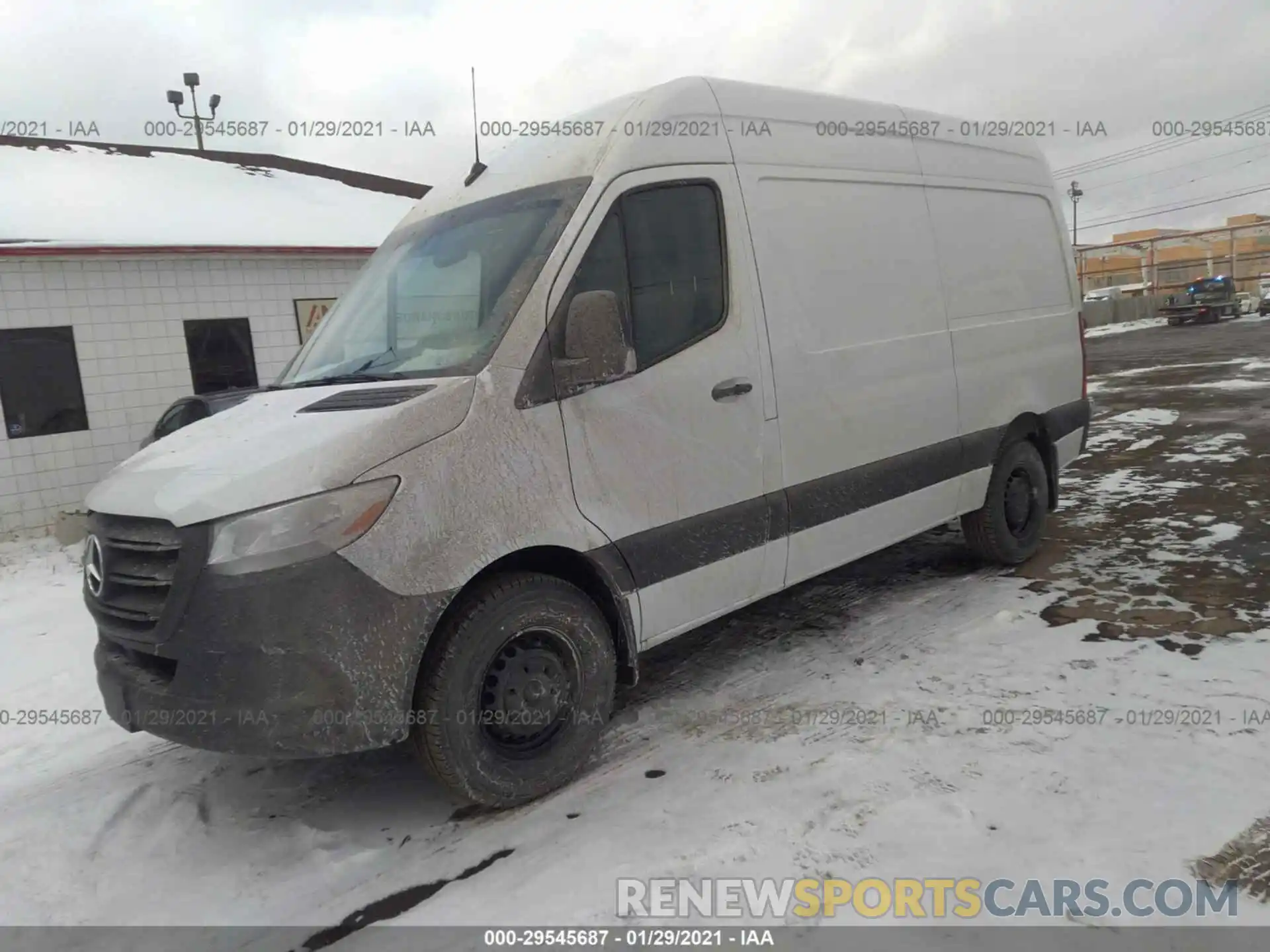 2 Фотография поврежденного автомобиля W1Y4EBHY6LT042454 MERCEDES-BENZ SPRINTER CARGO VAN 2020