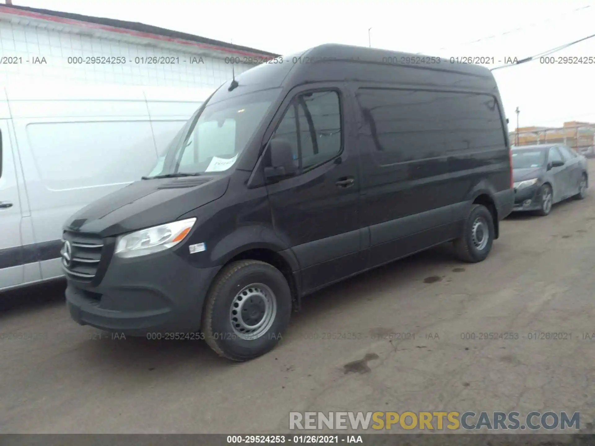 2 Фотография поврежденного автомобиля W1Y4EBHY6LT043801 MERCEDES-BENZ SPRINTER CARGO VAN 2020