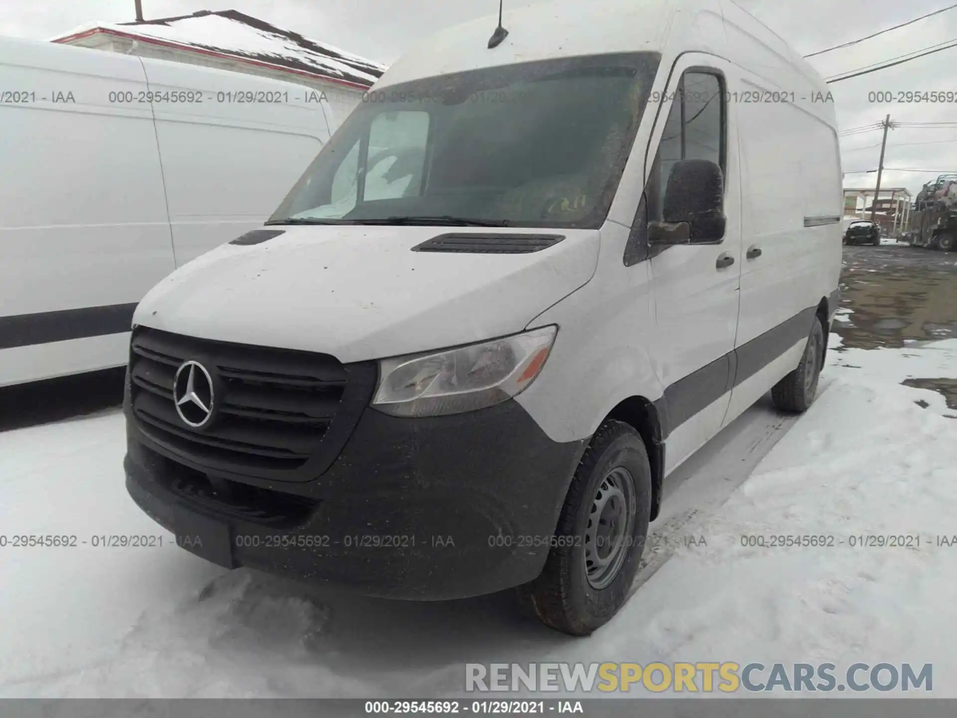 2 Фотография поврежденного автомобиля W1Y4EBHY7LT042222 MERCEDES-BENZ SPRINTER CARGO VAN 2020