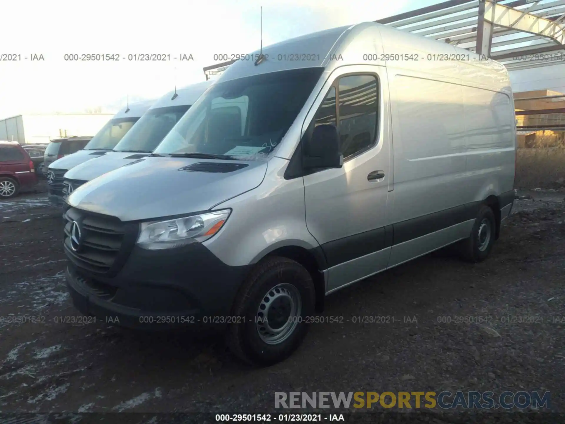 2 Фотография поврежденного автомобиля W1Y4EBHY7LT043189 MERCEDES-BENZ SPRINTER CARGO VAN 2020