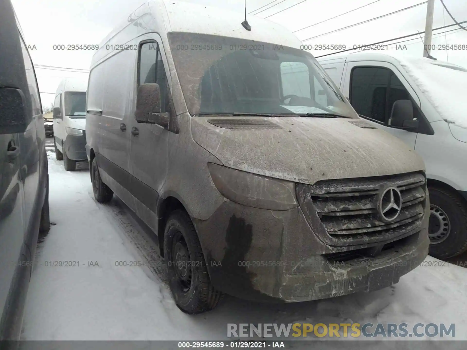 1 Фотография поврежденного автомобиля W1Y4EBHYXLT042697 MERCEDES-BENZ SPRINTER CARGO VAN 2020