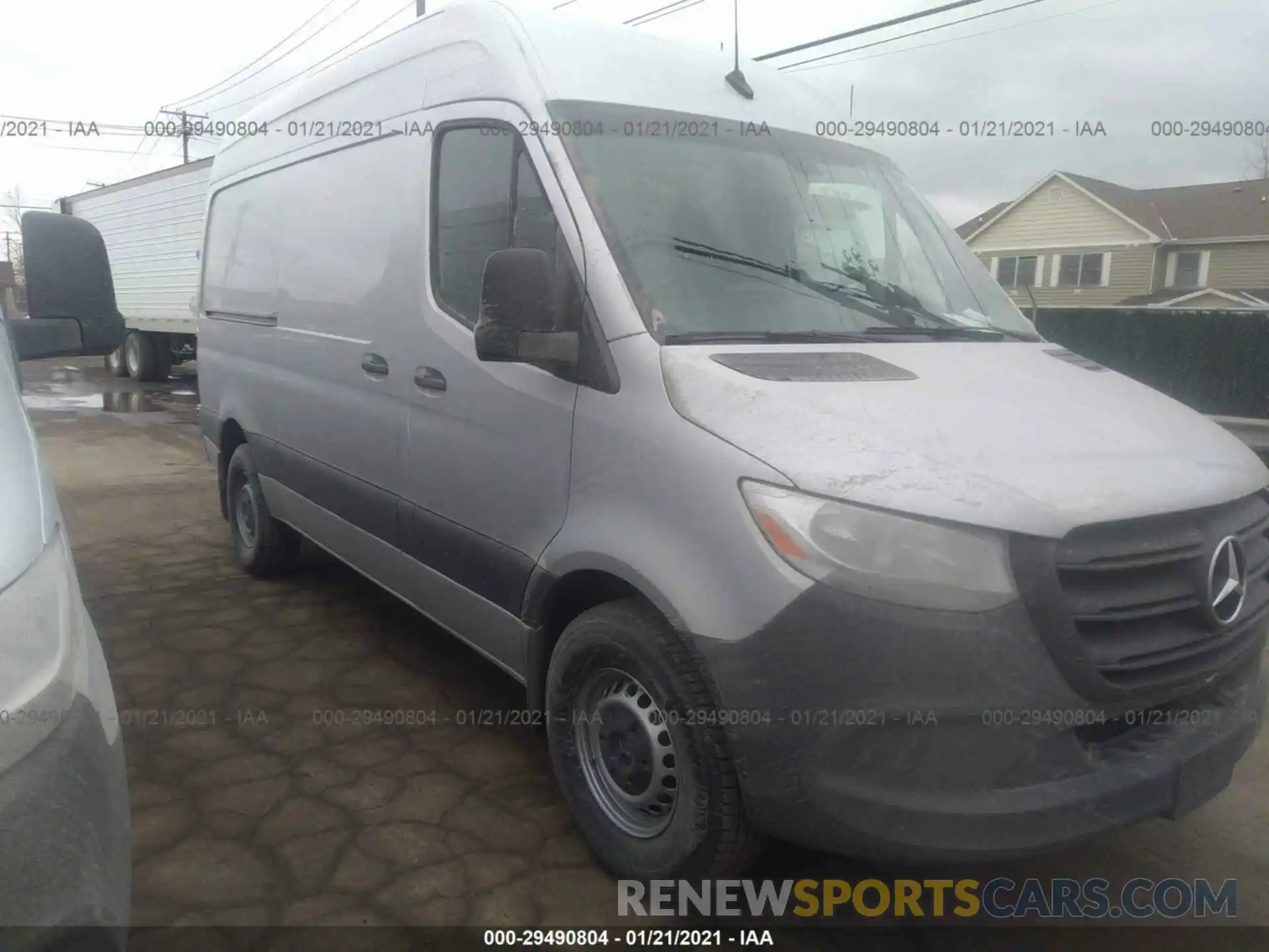 1 Фотография поврежденного автомобиля W1Y4EBHYXLT042957 MERCEDES-BENZ SPRINTER CARGO VAN 2020