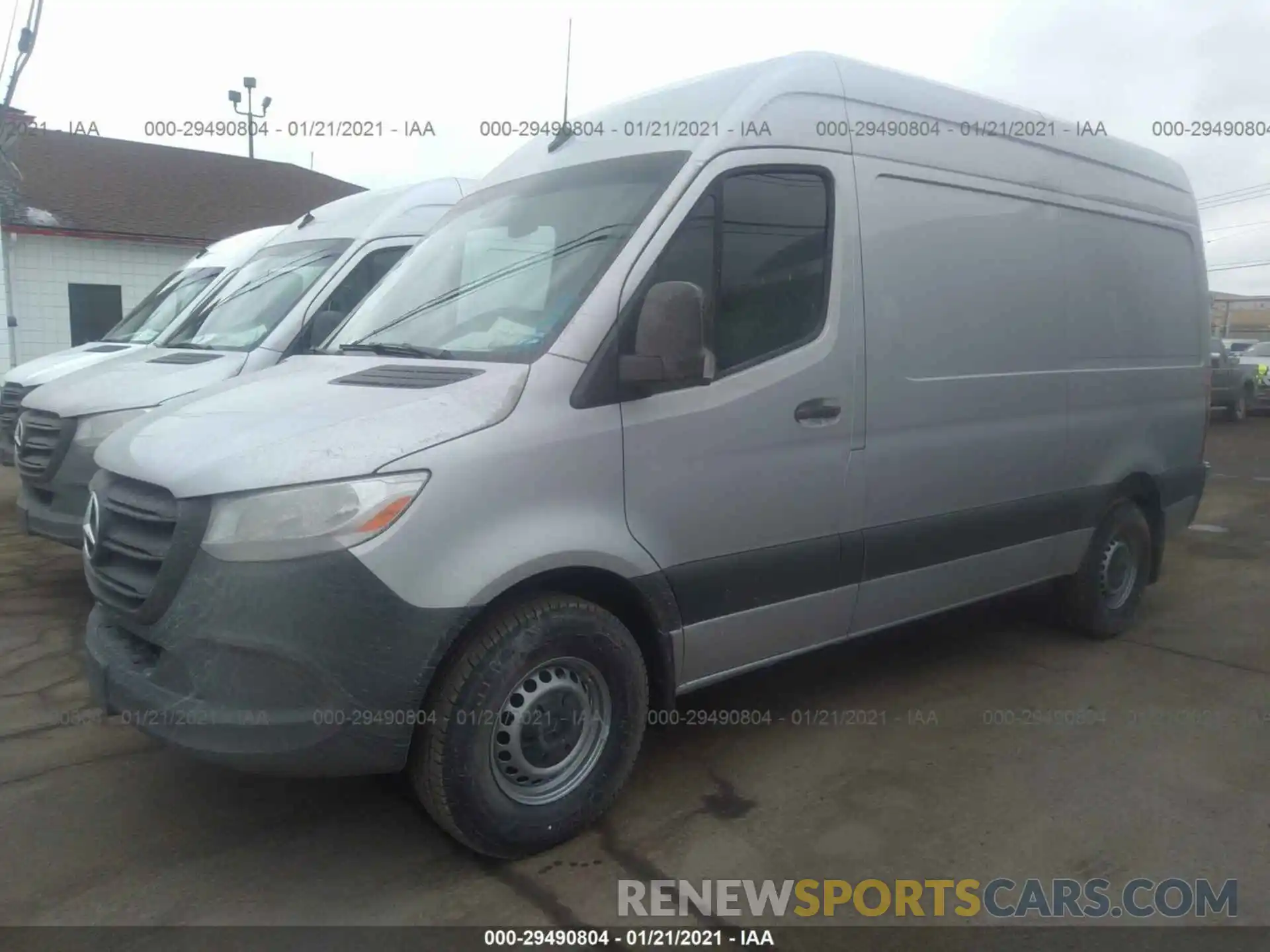 2 Фотография поврежденного автомобиля W1Y4EBHYXLT042957 MERCEDES-BENZ SPRINTER CARGO VAN 2020