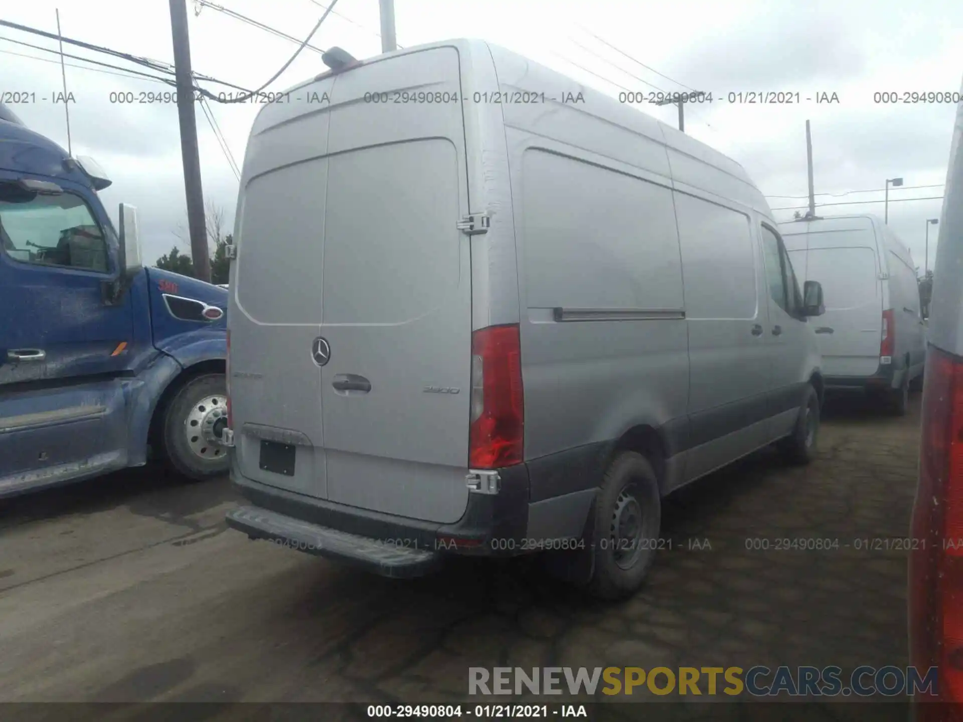 4 Фотография поврежденного автомобиля W1Y4EBHYXLT042957 MERCEDES-BENZ SPRINTER CARGO VAN 2020