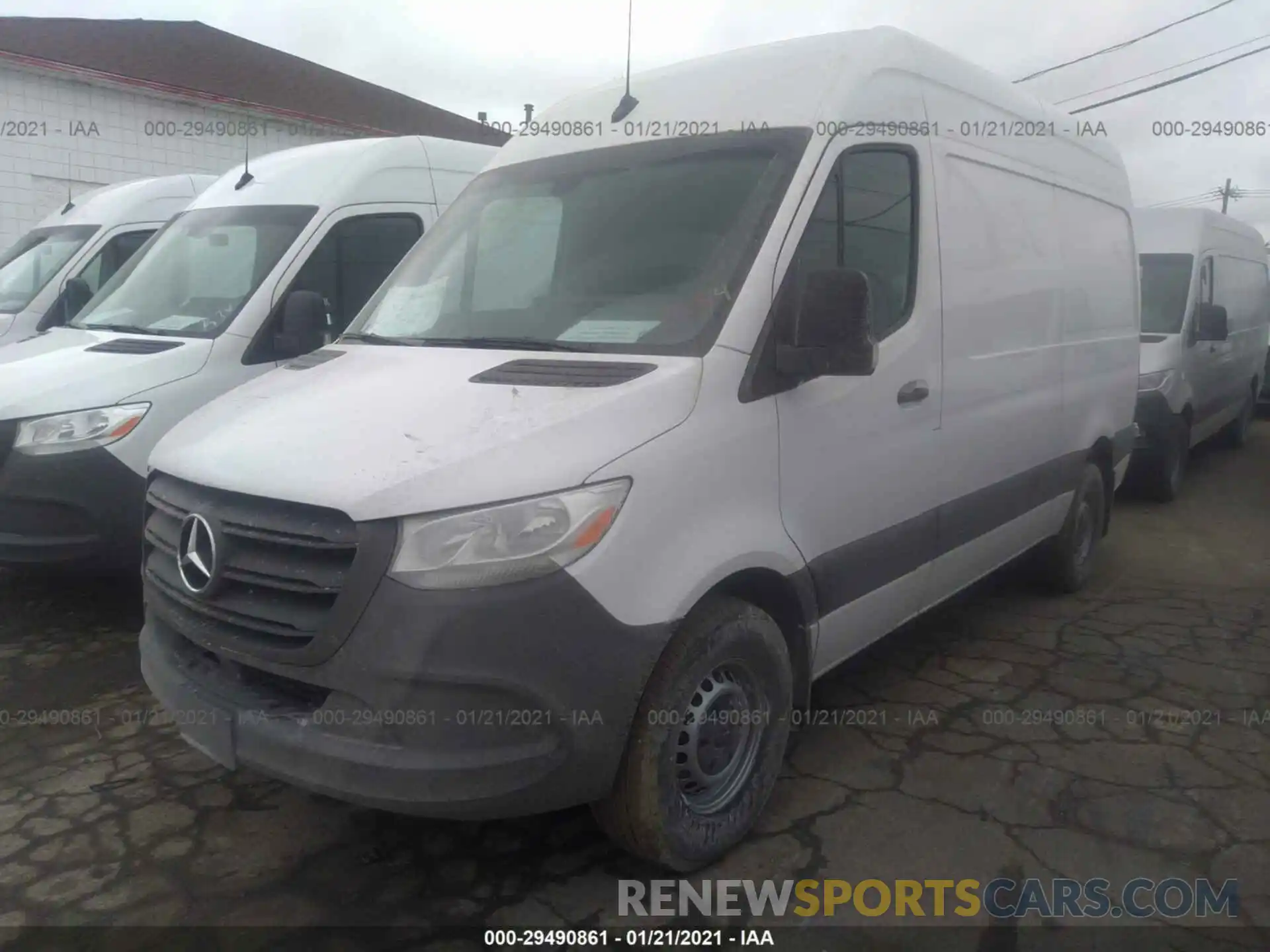 2 Фотография поврежденного автомобиля W1Y4ECHY0LT043444 MERCEDES-BENZ SPRINTER CARGO VAN 2020