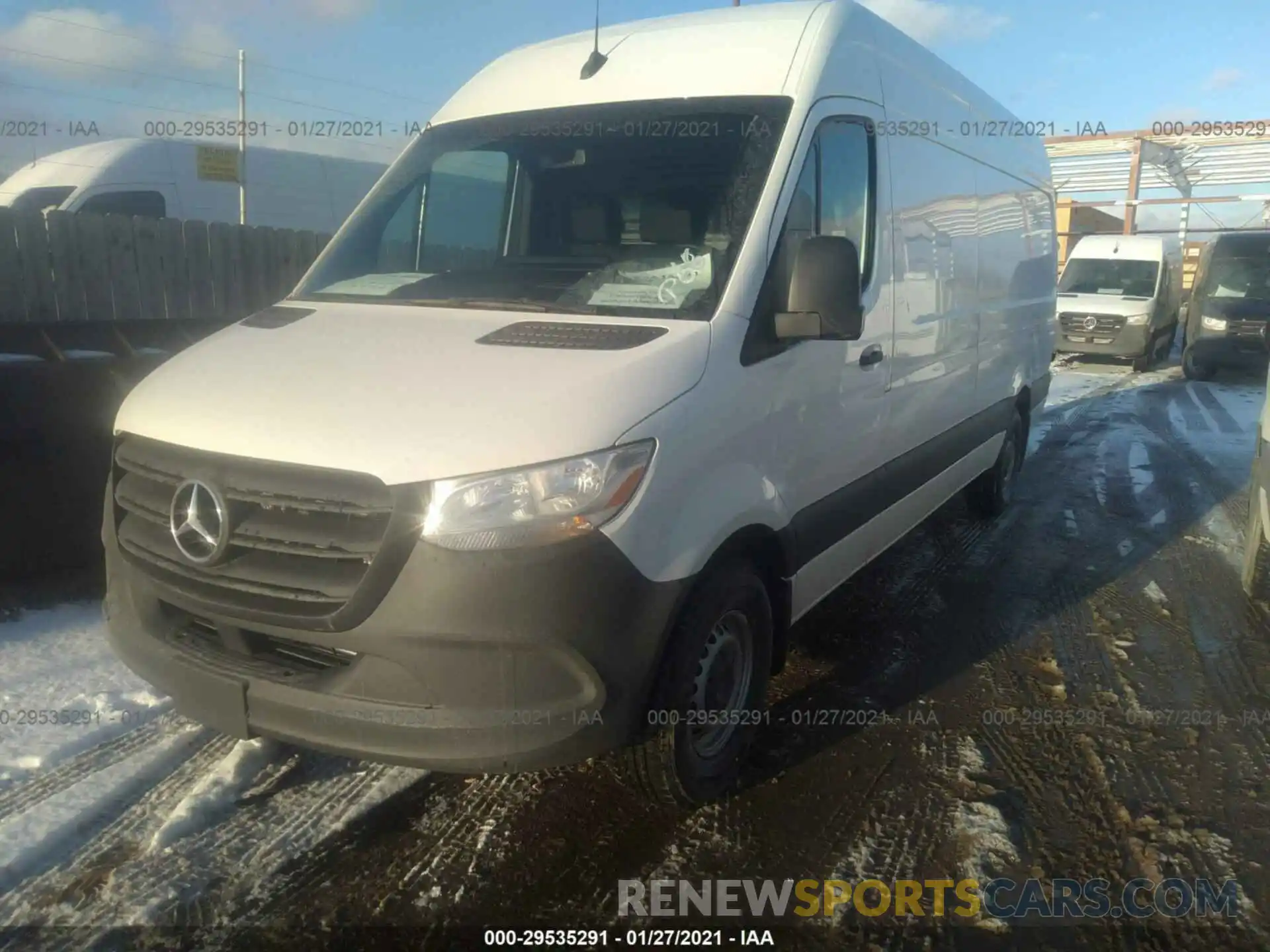 2 Фотография поврежденного автомобиля W1Y4ECHY2LT042473 MERCEDES-BENZ SPRINTER CARGO VAN 2020