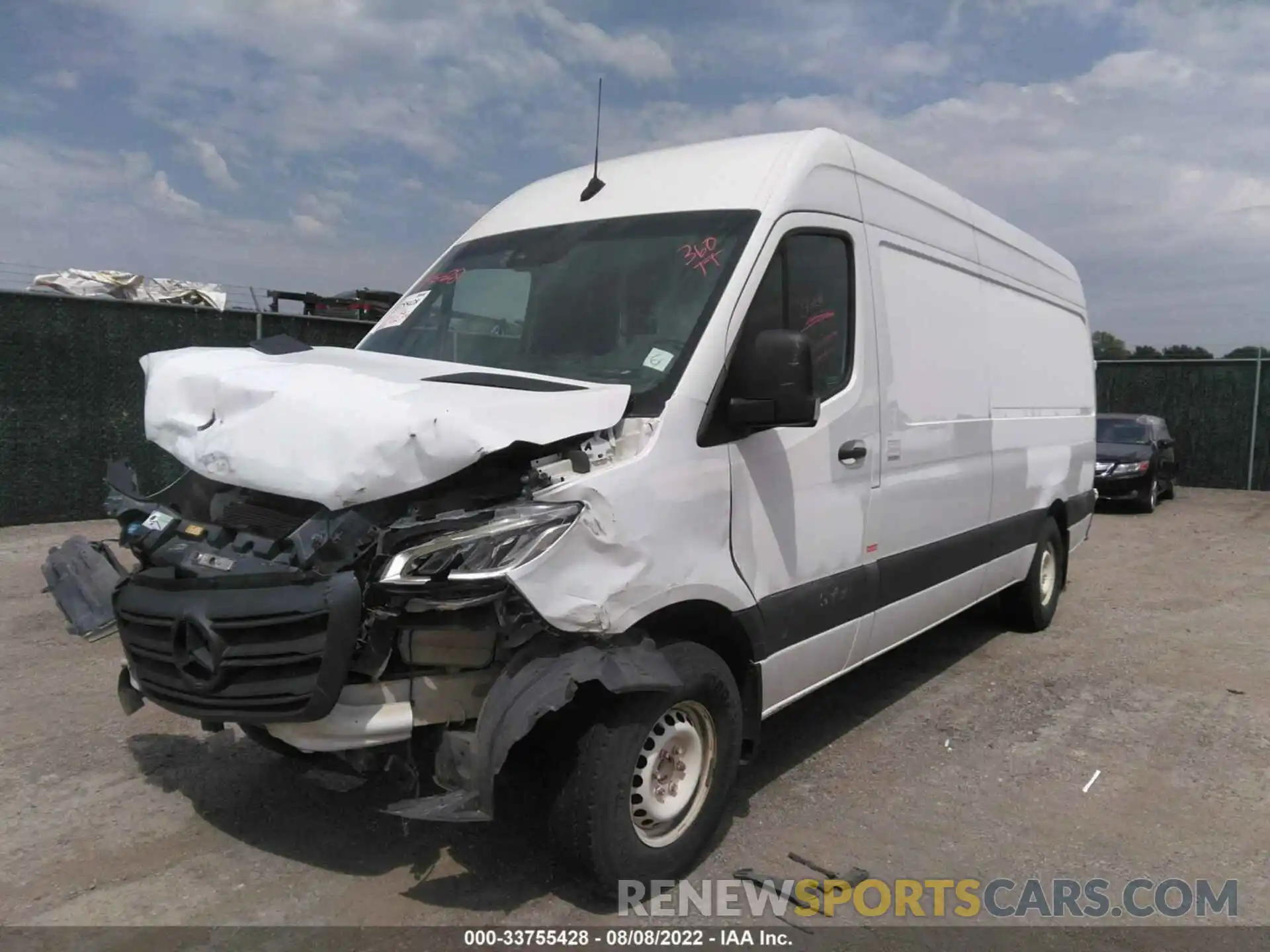 2 Photograph of a damaged car W1Y4ECHY3LP232579 MERCEDES-BENZ SPRINTER CARGO VAN 2020