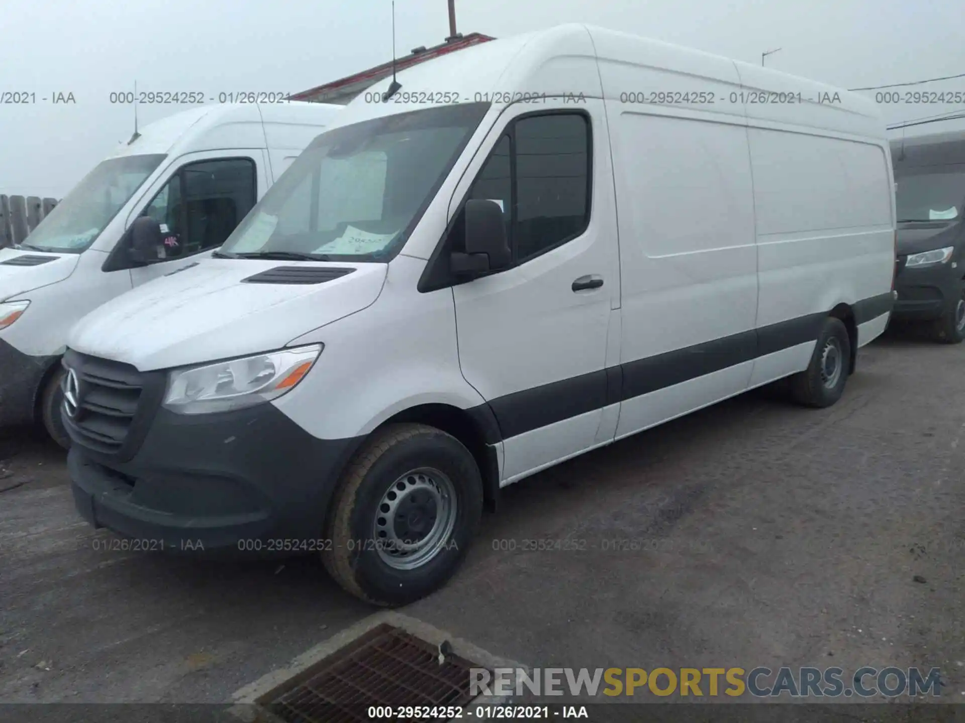 2 Фотография поврежденного автомобиля W1Y4ECHY4LT043348 MERCEDES-BENZ SPRINTER CARGO VAN 2020