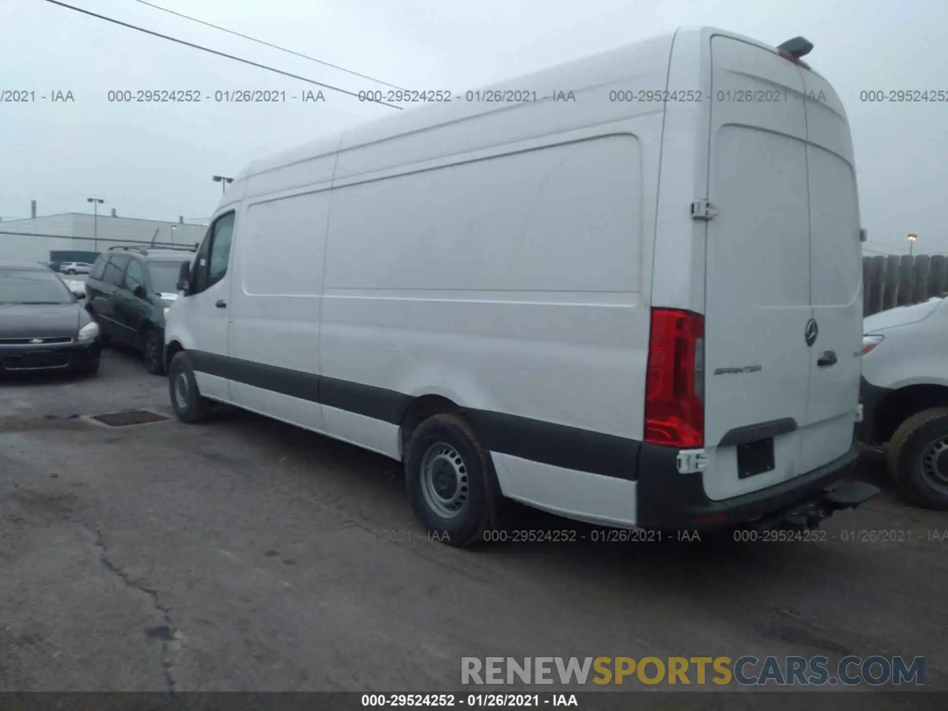 3 Фотография поврежденного автомобиля W1Y4ECHY4LT043348 MERCEDES-BENZ SPRINTER CARGO VAN 2020