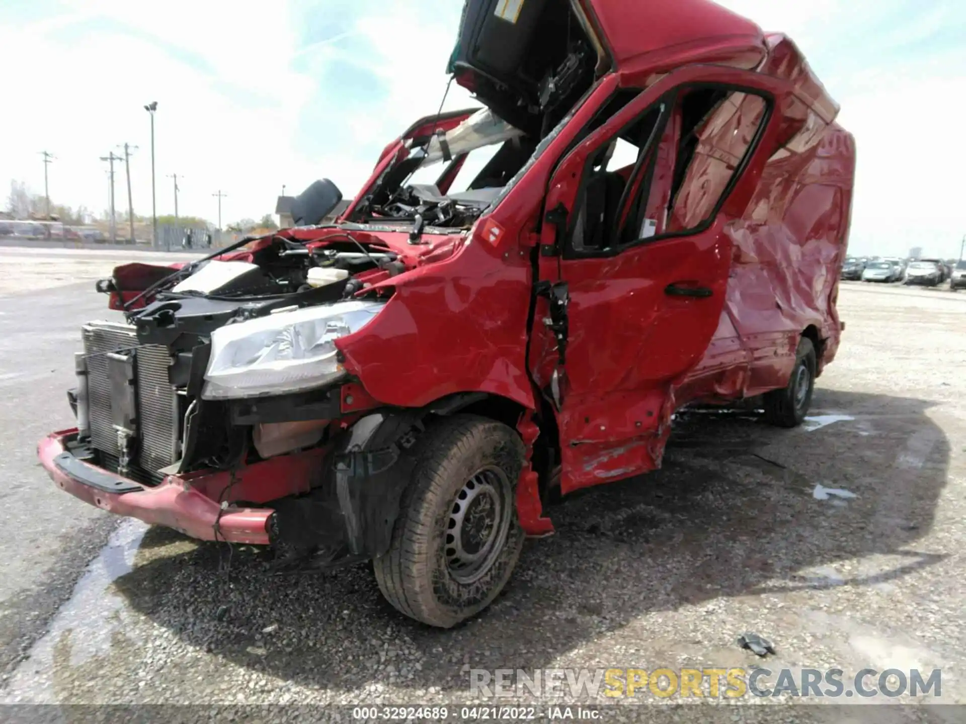 2 Photograph of a damaged car W1Y4ECHYXLT033276 MERCEDES-BENZ SPRINTER CARGO VAN 2020