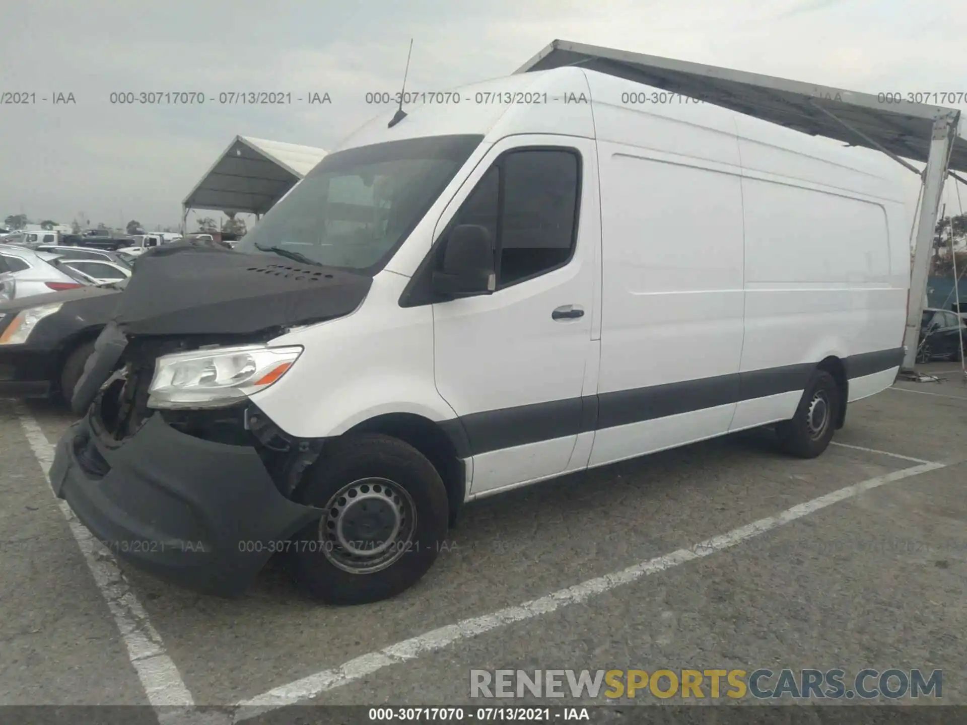 2 Photograph of a damaged car W1Y4EDHYXLT038158 MERCEDES-BENZ SPRINTER CARGO VAN 2020