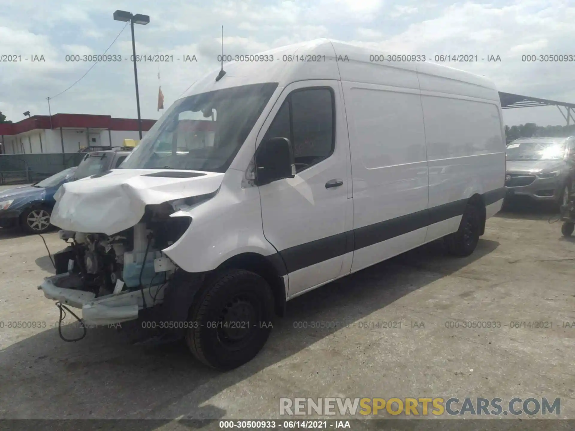 2 Photograph of a damaged car W1Y5ECHY7LT039427 MERCEDES-BENZ SPRINTER CARGO VAN 2020