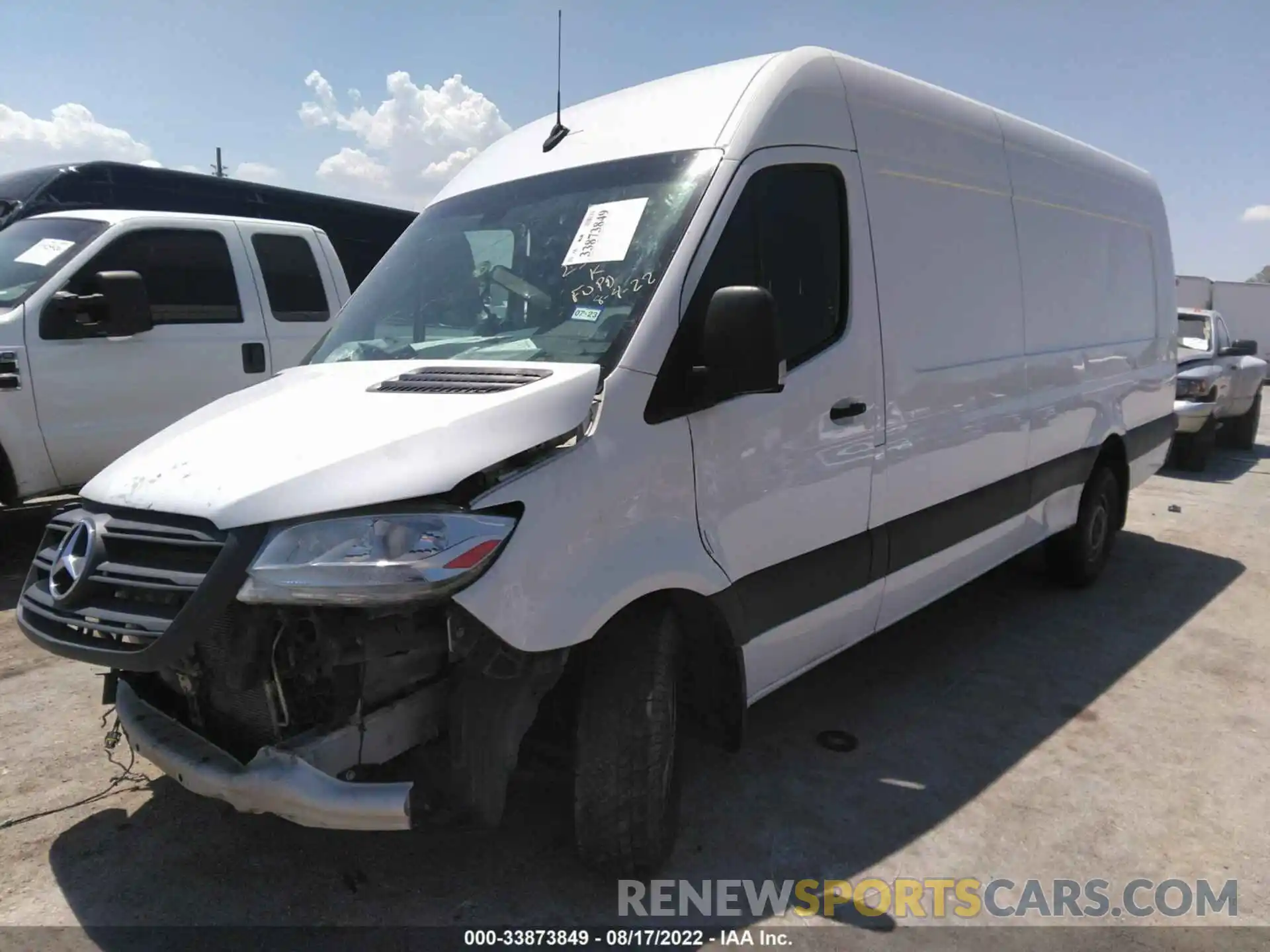 2 Photograph of a damaged car W1W4DDHY3MT050634 MERCEDES-BENZ SPRINTER CARGO VAN 2021