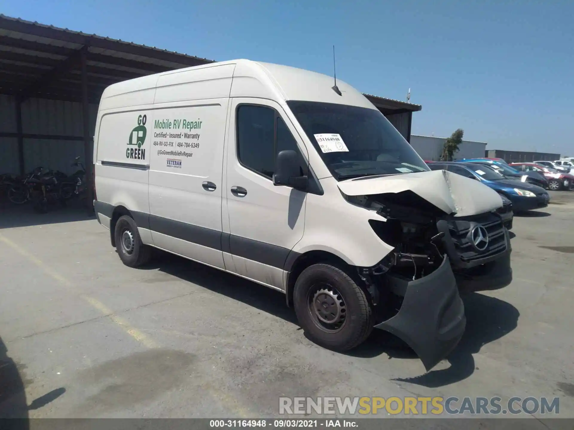 1 Фотография поврежденного автомобиля W1W70BGY0MT045499 MERCEDES-BENZ SPRINTER CARGO VAN 2021